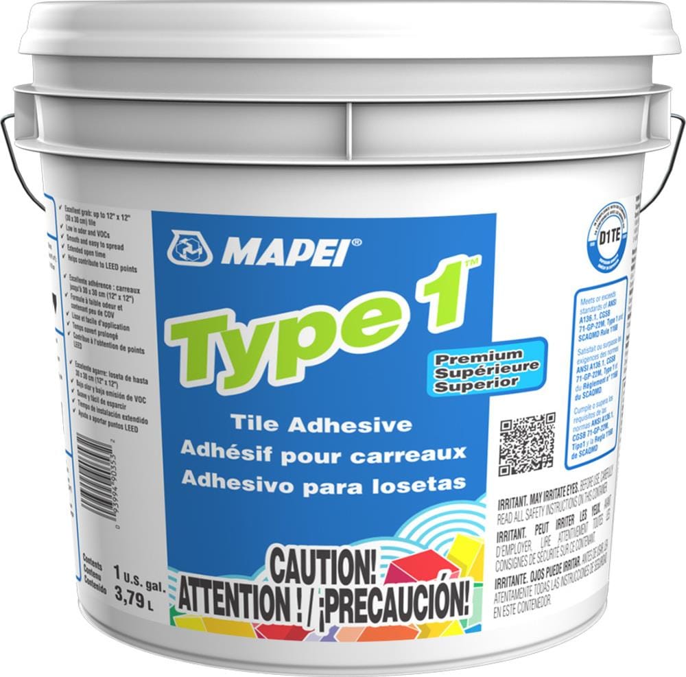 MAPEI Type 1 Ceramic Tile Mastic (1-Gallon) in the Flooring Adhesives  department at Lowes.com