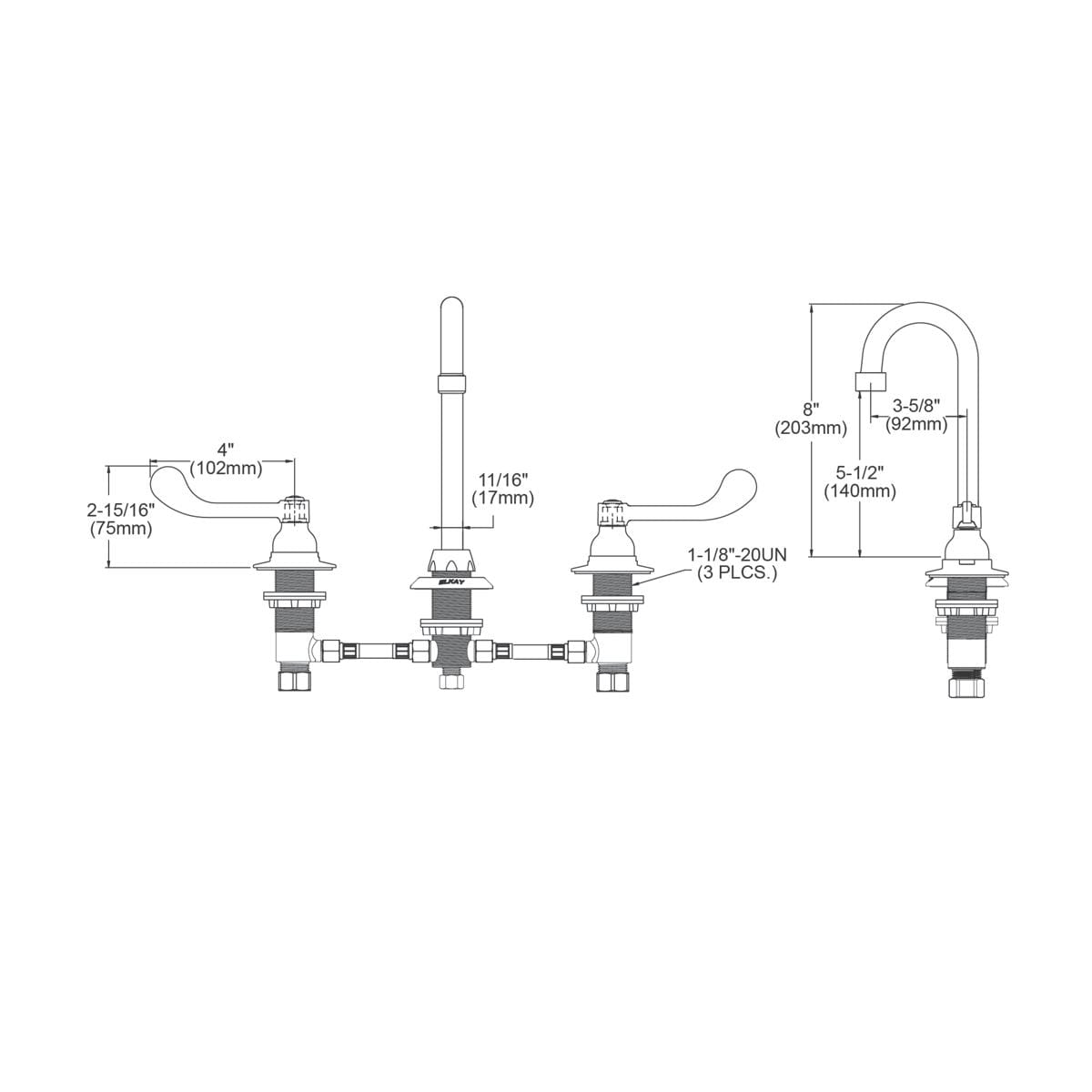 Elkay LK800GN04T4 Kitchen-Faucets - View #3