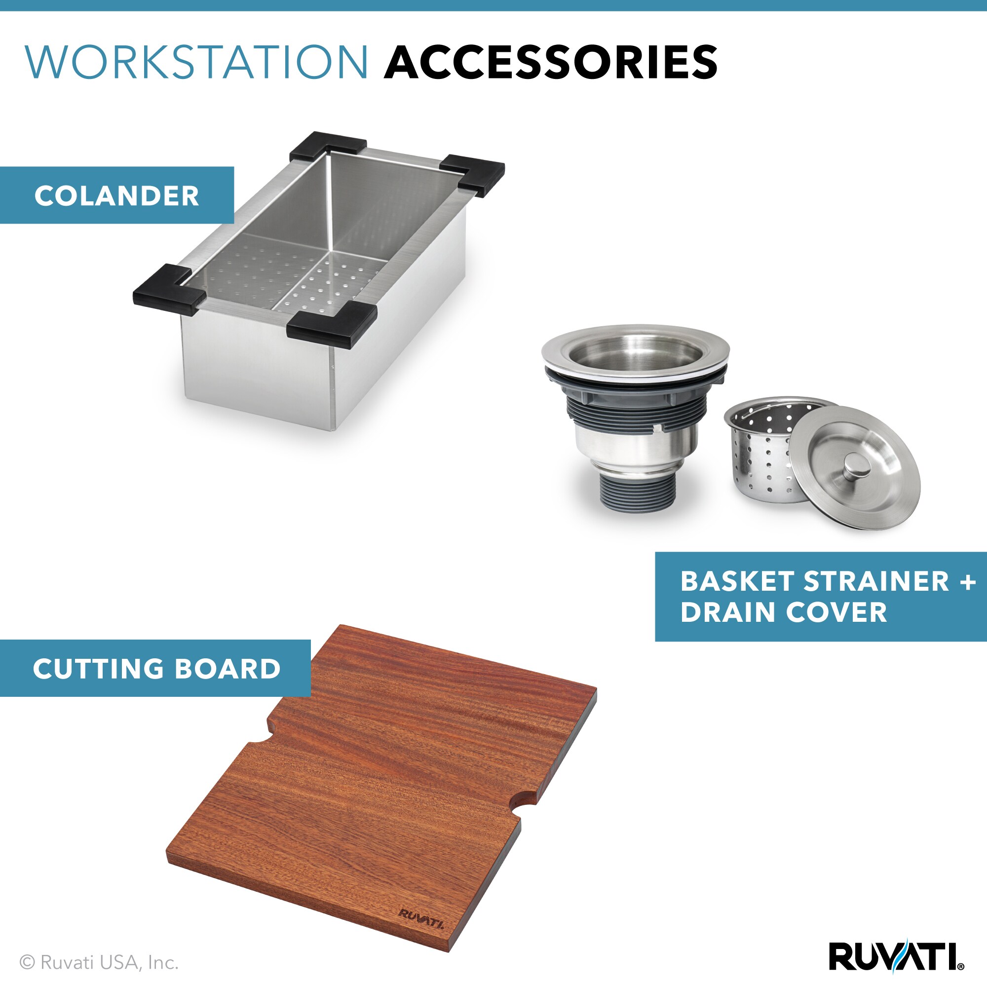 Ruvati RVH8218 Kitchen-Sinks - View #6