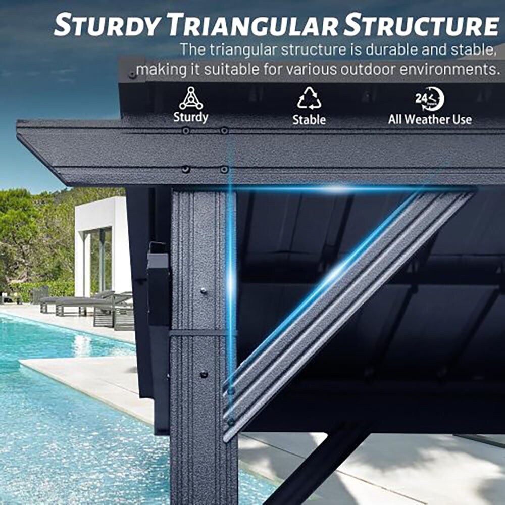 GZMR GZ-W2259G03 Wood-Resin-Gazebos - View #4