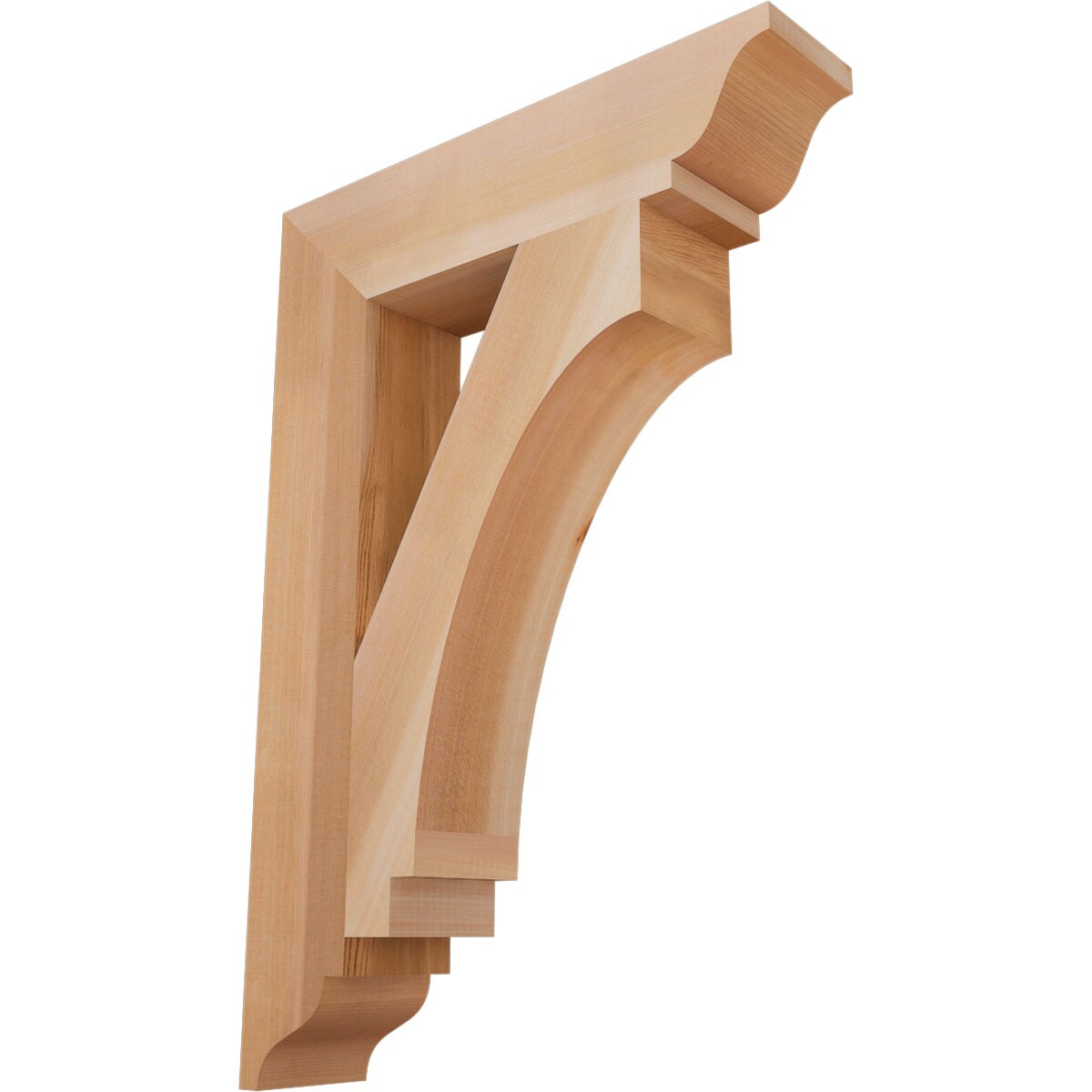 Ekena Millwork BKT04X18X26IMP01SWR Imperial traditional smooth 3-1/2-in x 18-in x 26-in Western red cedar Brown Wood Standard bracket