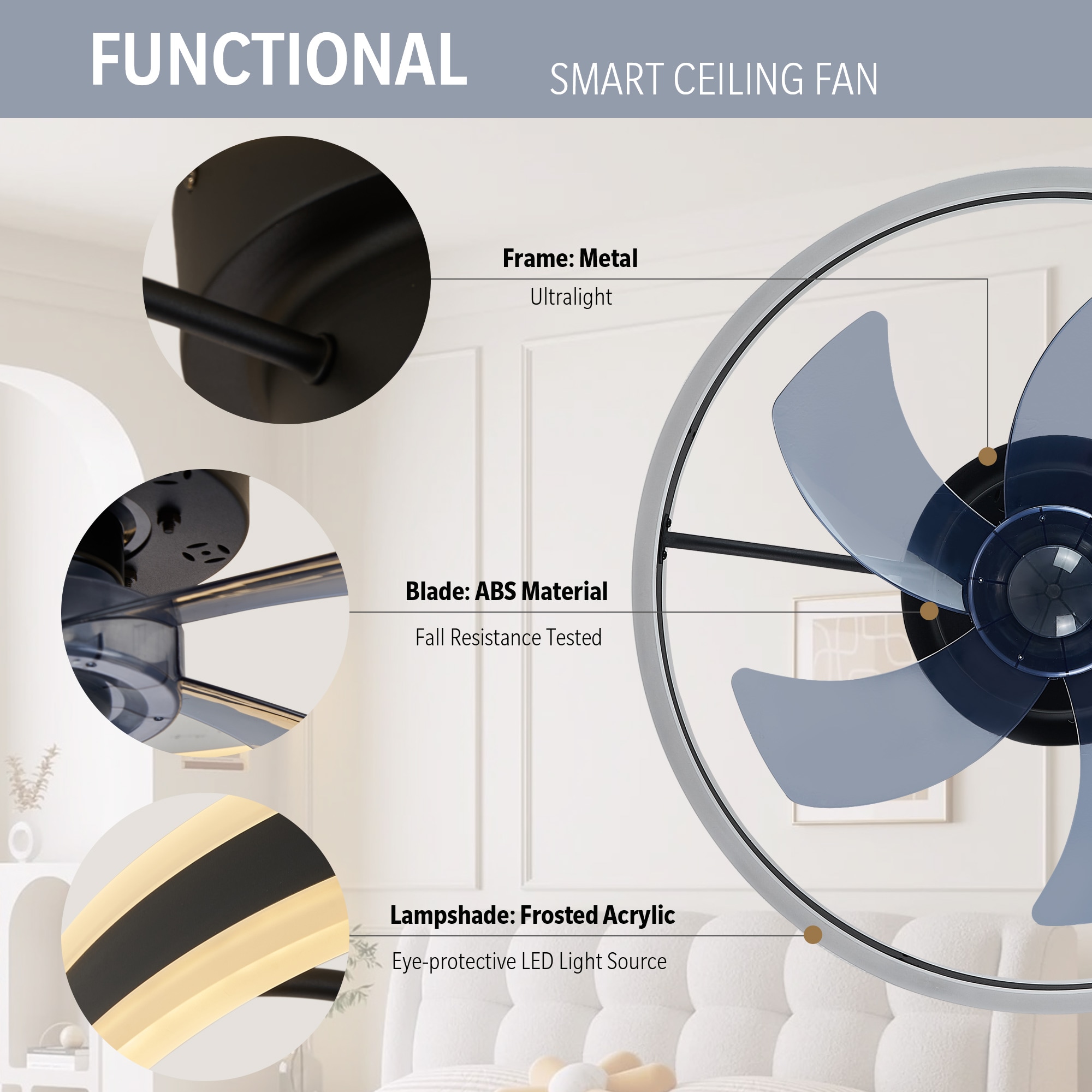 Antoine DCLW059 Ceiling-Fans - View #5