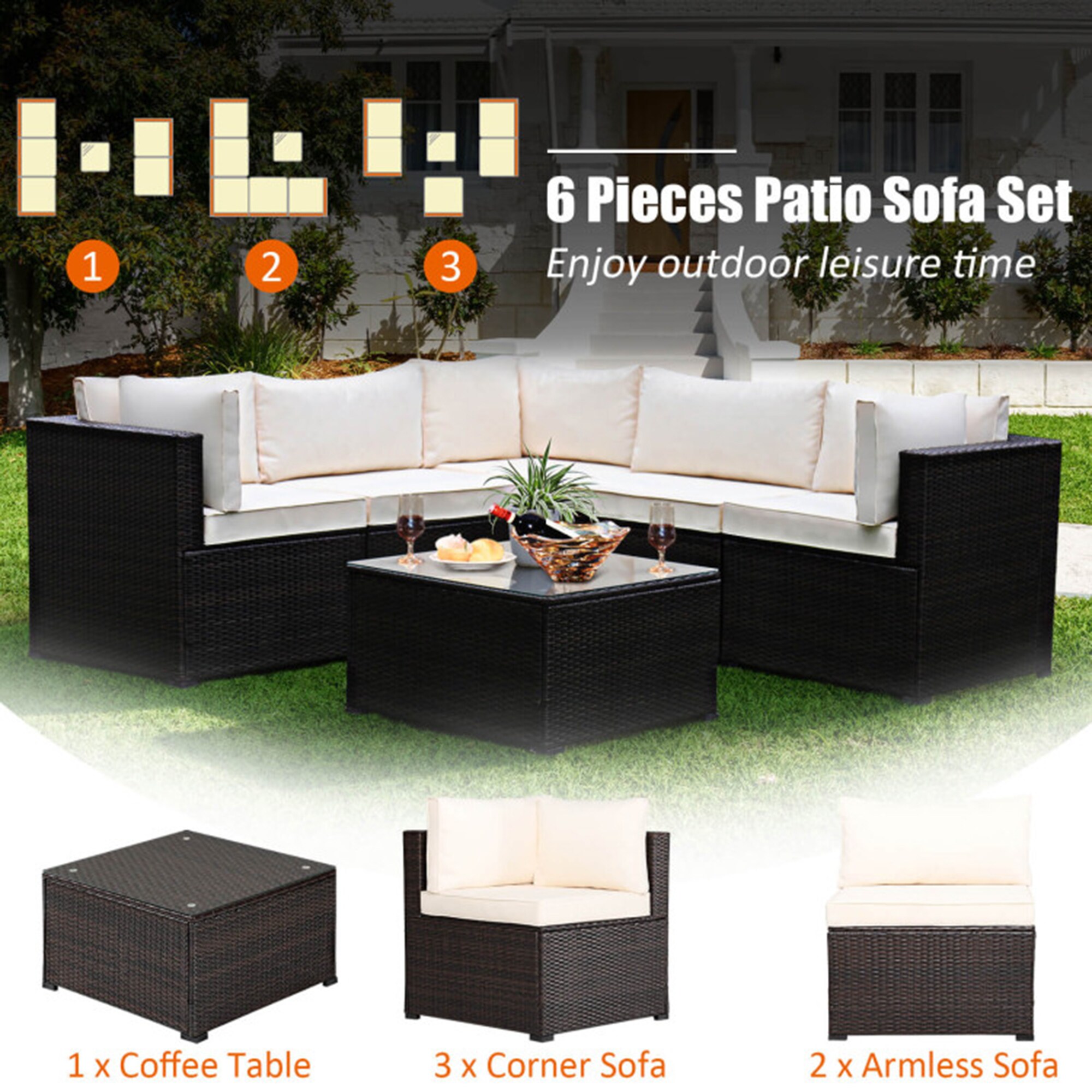 Mondawe MD-HF00096 Patio-Conversation-Sets - View #7
