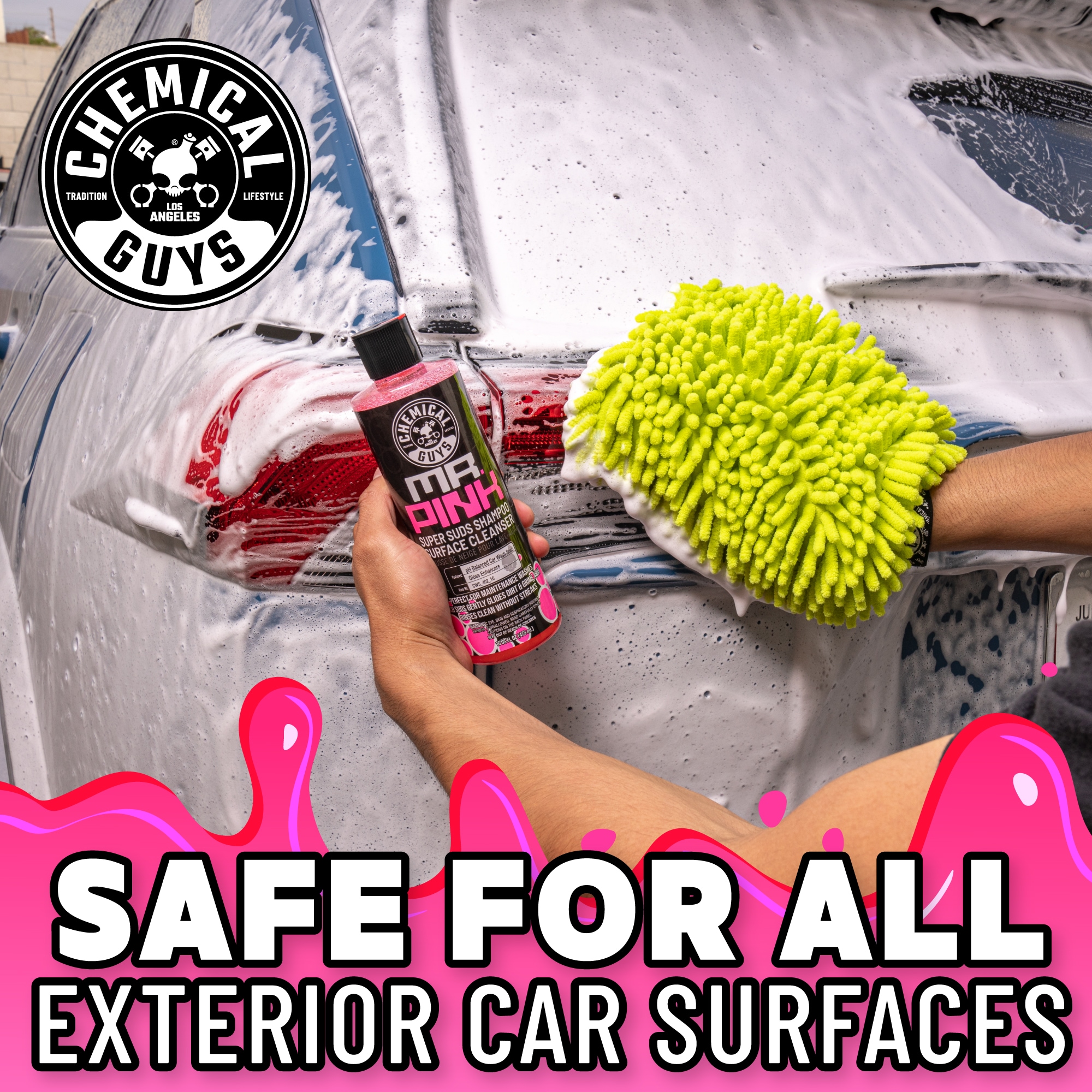 Pink Car Soap - pH Balanced, Additive-Free Car Wash Soap for a