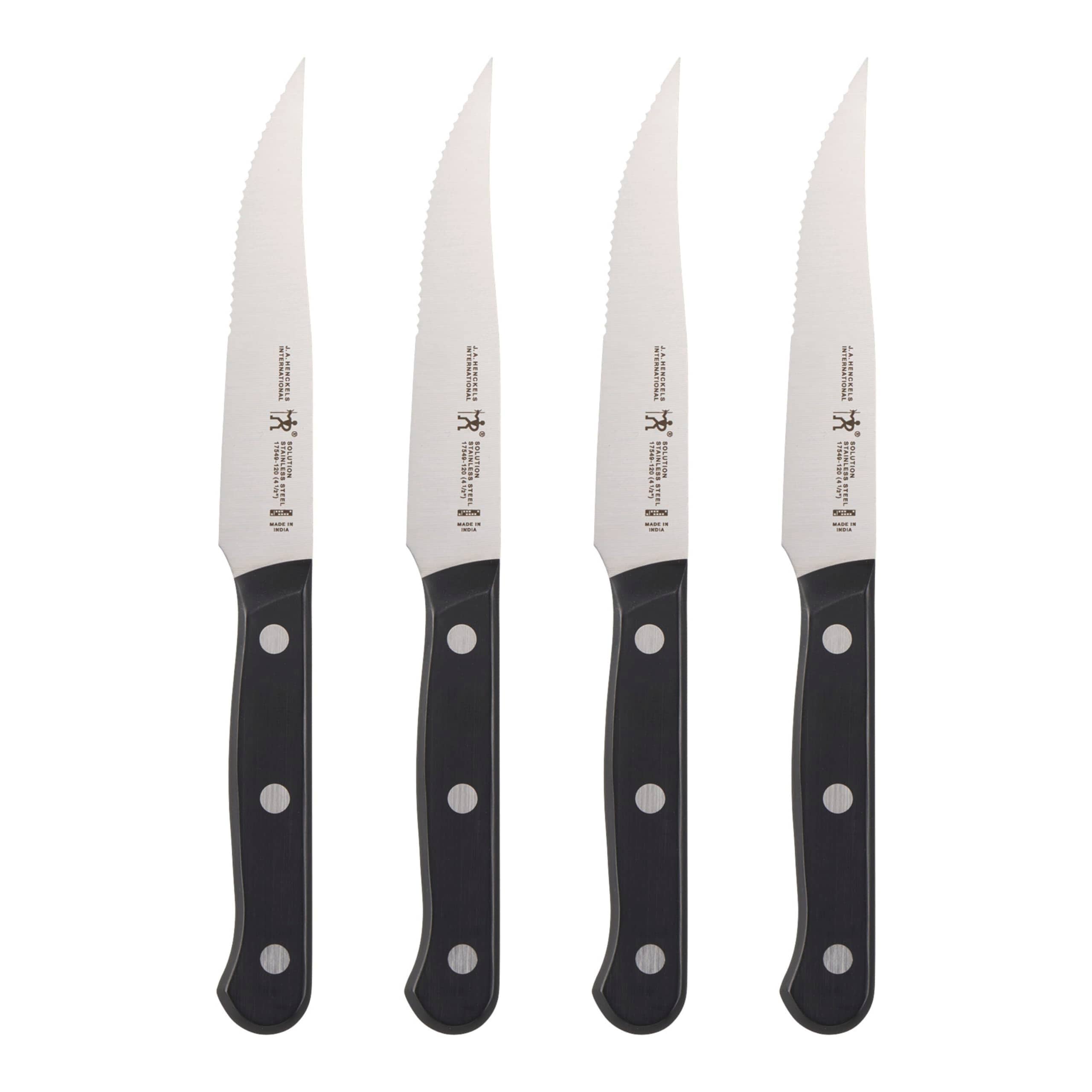 Zwilling  - Steak Knife Set 4-Piece - Stamped Dishwasher Safe Premium Steak Knives