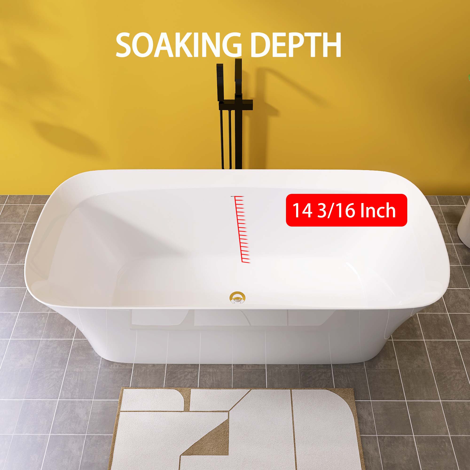 WELLFOR QBT-P342-W67EG bathtubs - View #9