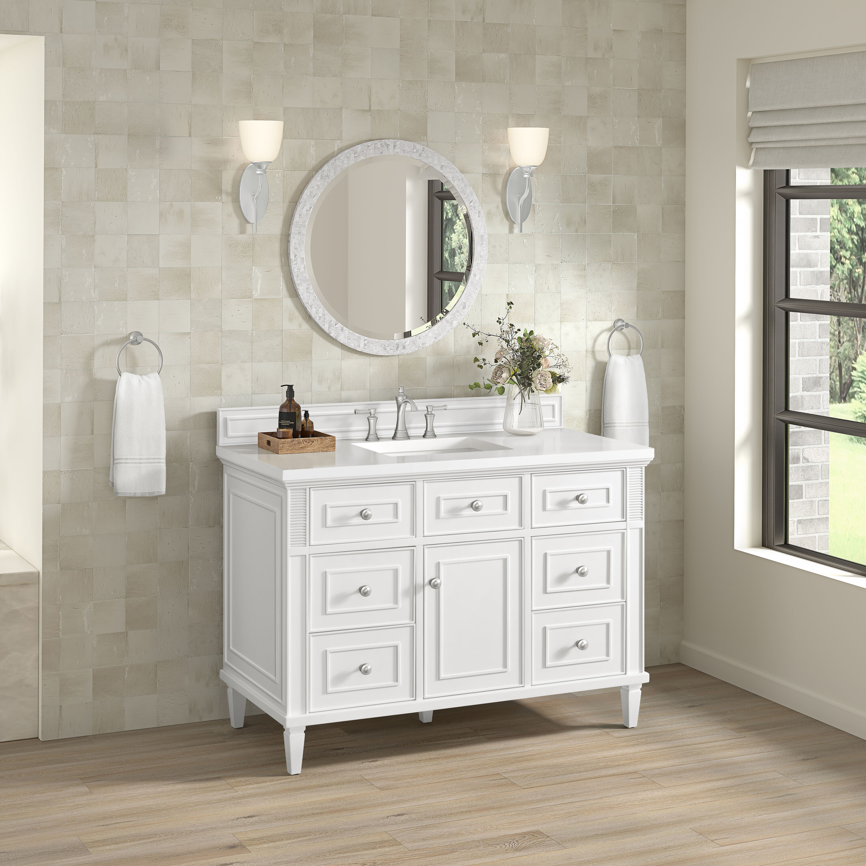 James Martin Vanities 424-V48-BW-3WZ Bath-Vanity-Combo - View #3