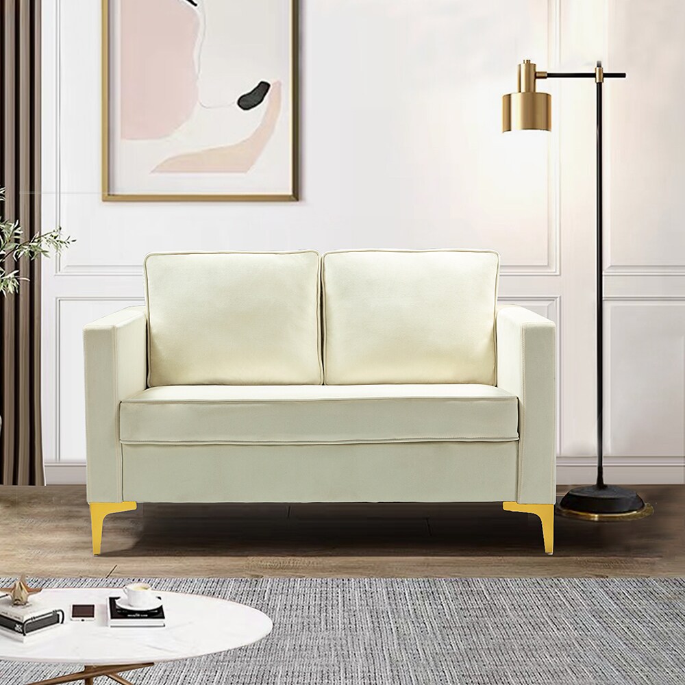 14 Karat Home SFMSY0083-IVORY Sofas-Loveseats - View #2