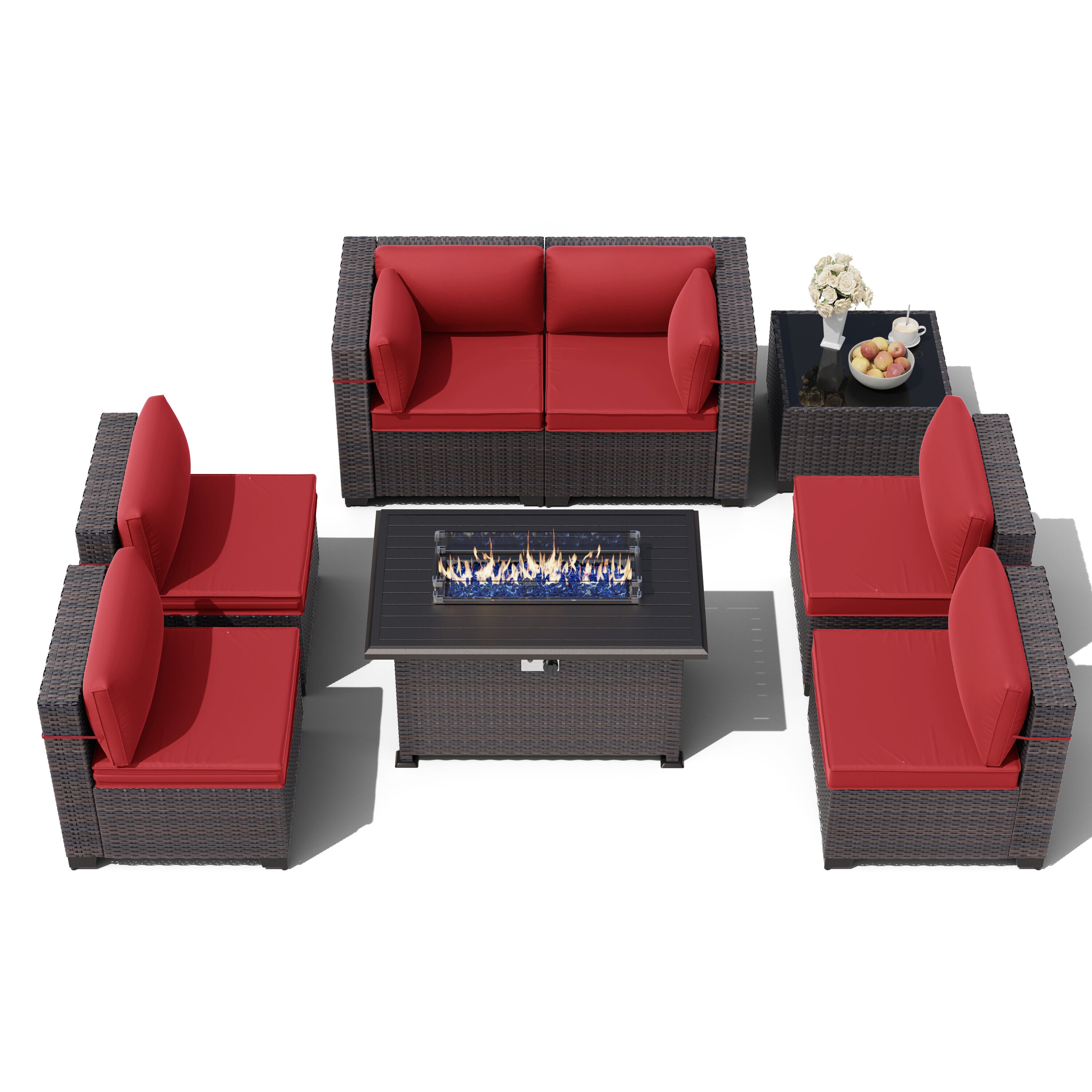 ALAULM LS-7+FP-RED Patio-Conversation-Sets - View #8