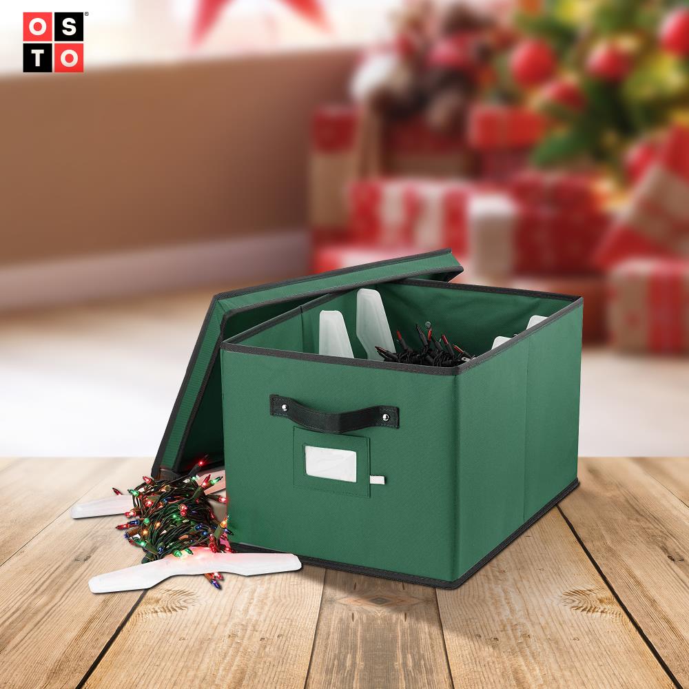 OSTO 4-Reel 800-Light 12-in W x 10-in H Green String Light Storage  Container at