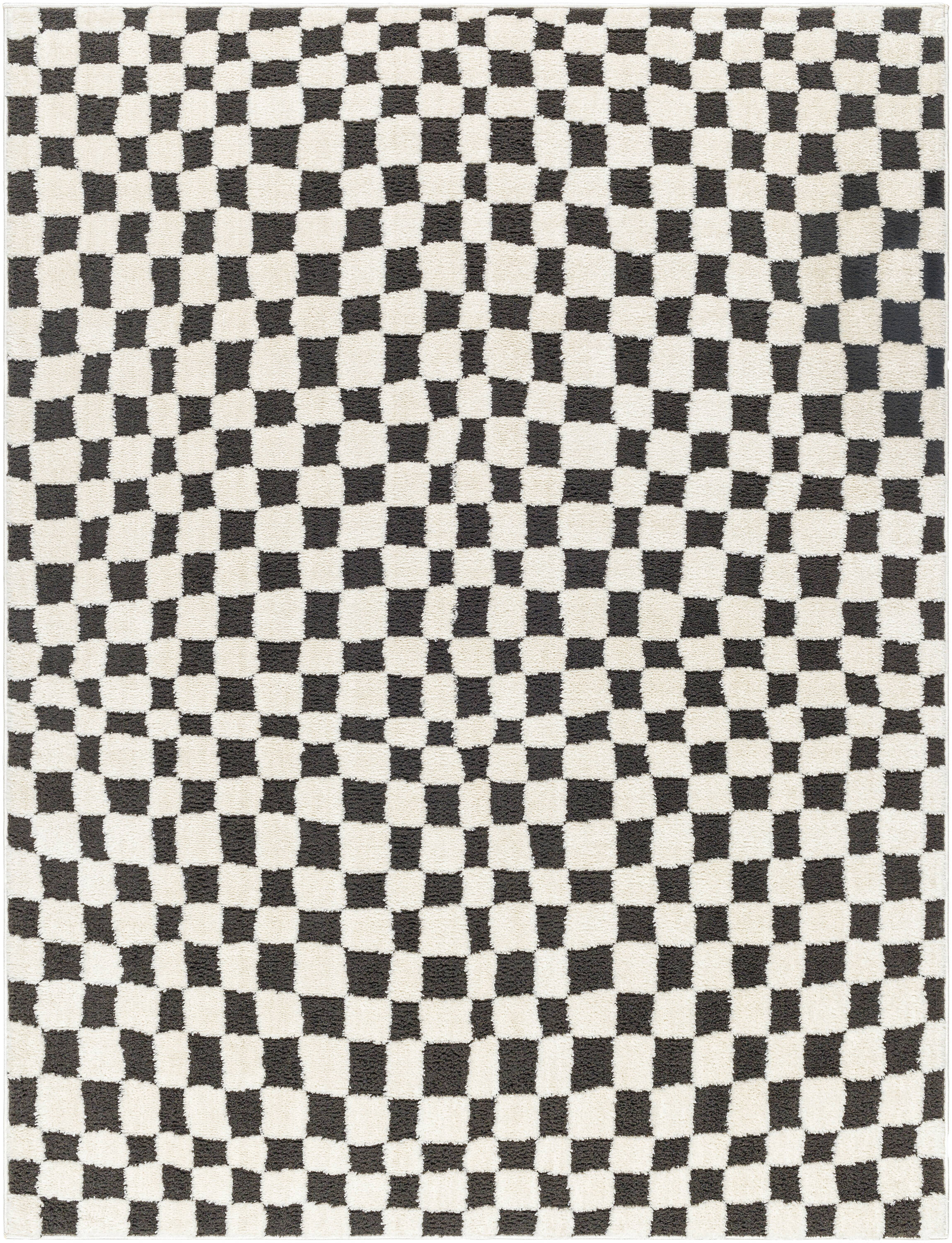 Livabliss FEU2302-537 5 x 7 (ft) Flatweave Polyester Black Rectangular Indoor Geometric Global Area rug