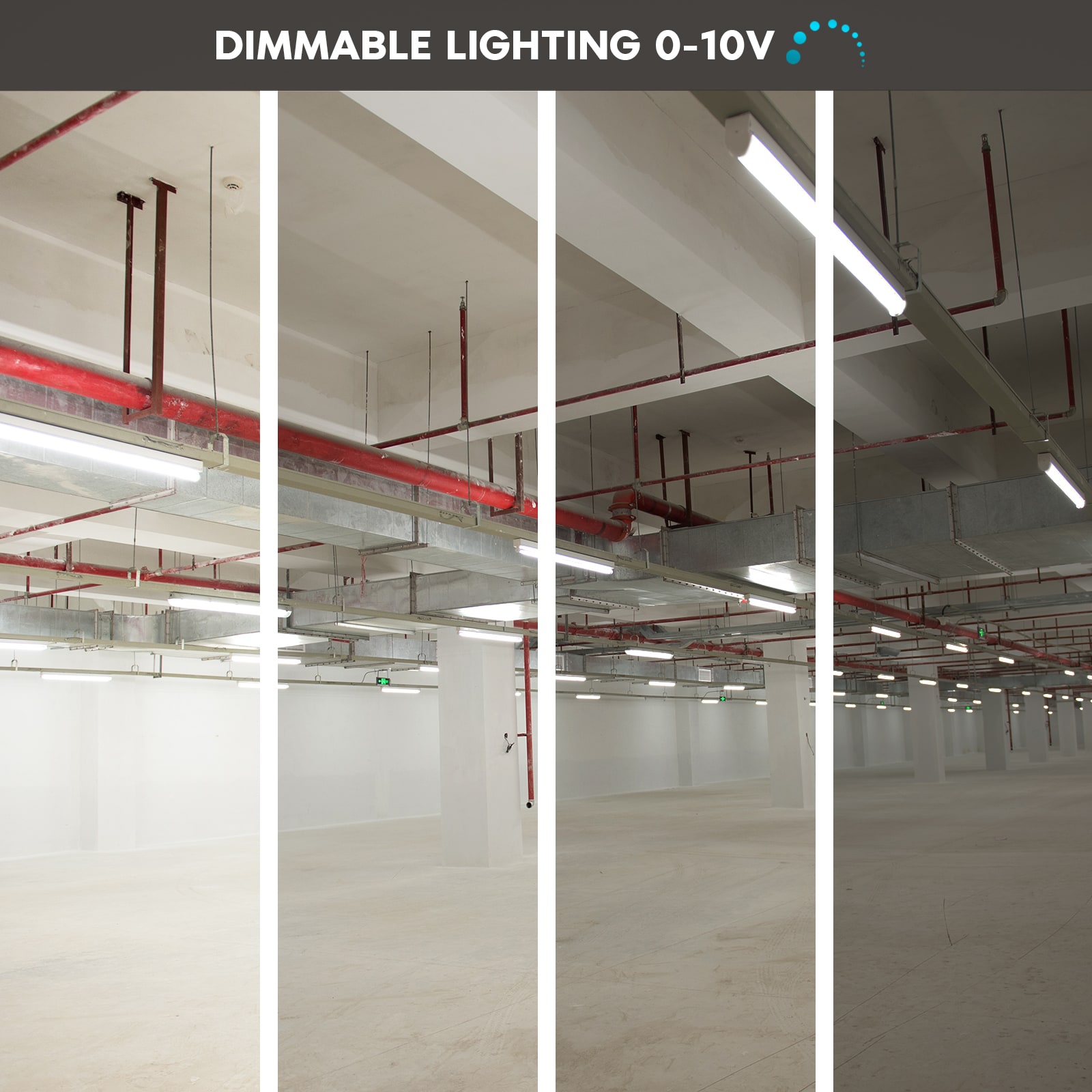 3ft White and Clear Acrylic LED Shop Light