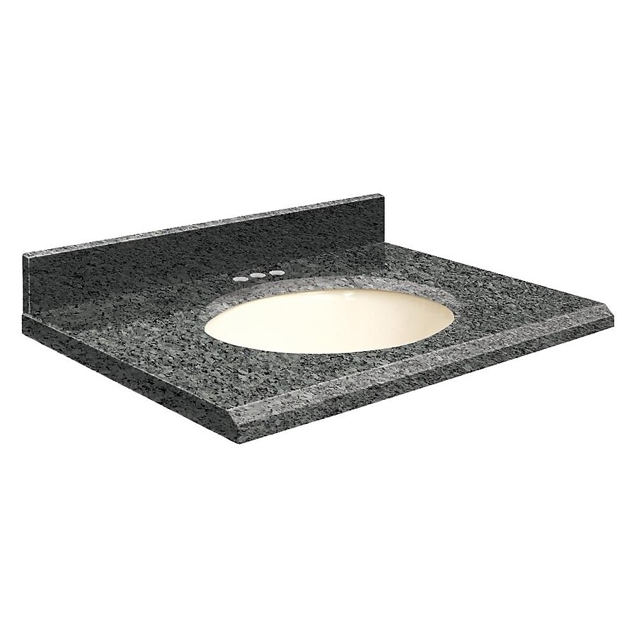 Transolid 37-in Blue Pearl Granite Single Sink Bathroom Vanity Top Transolid 37-in Blue Pearl Granite Single Sink Bathroom Vanity Top