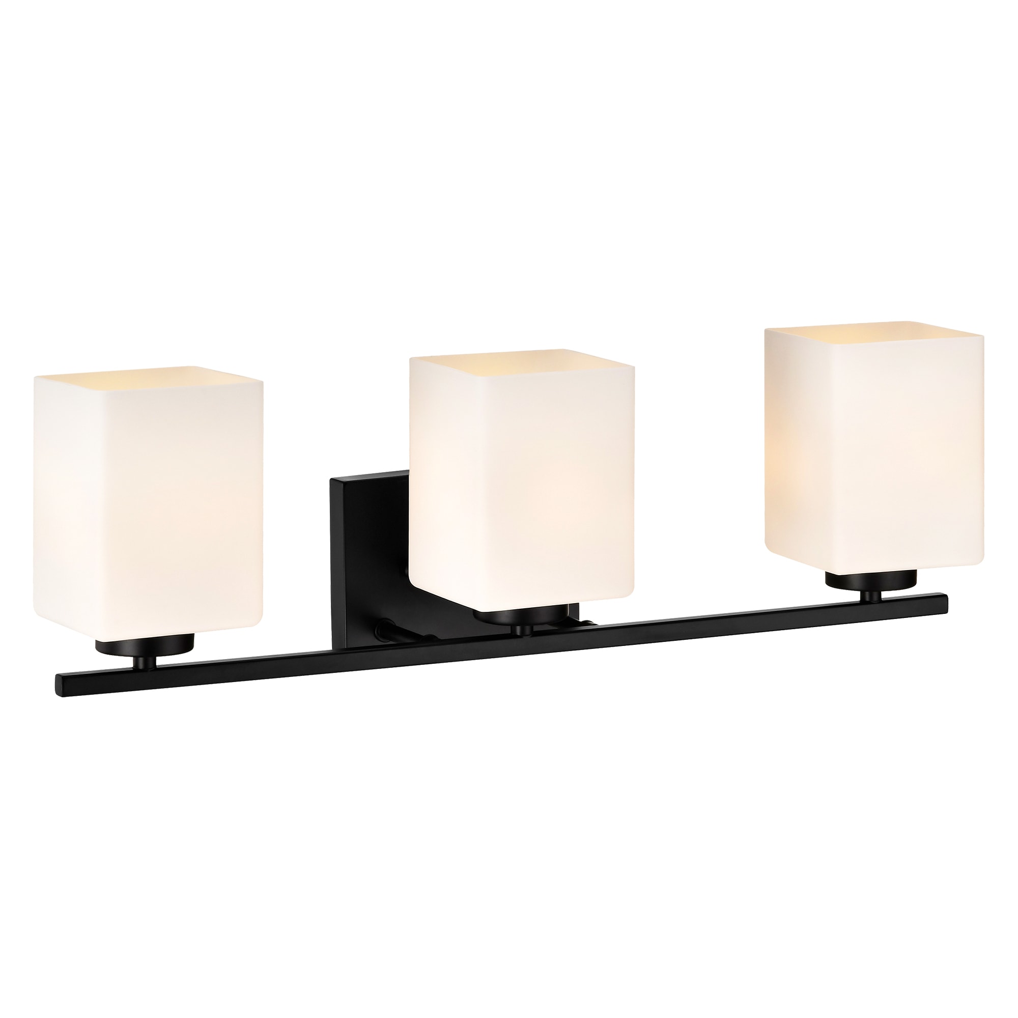 Edvivi EW3815BK 22-in 3 -Light Matte Black Modern/contemporary Vanity light