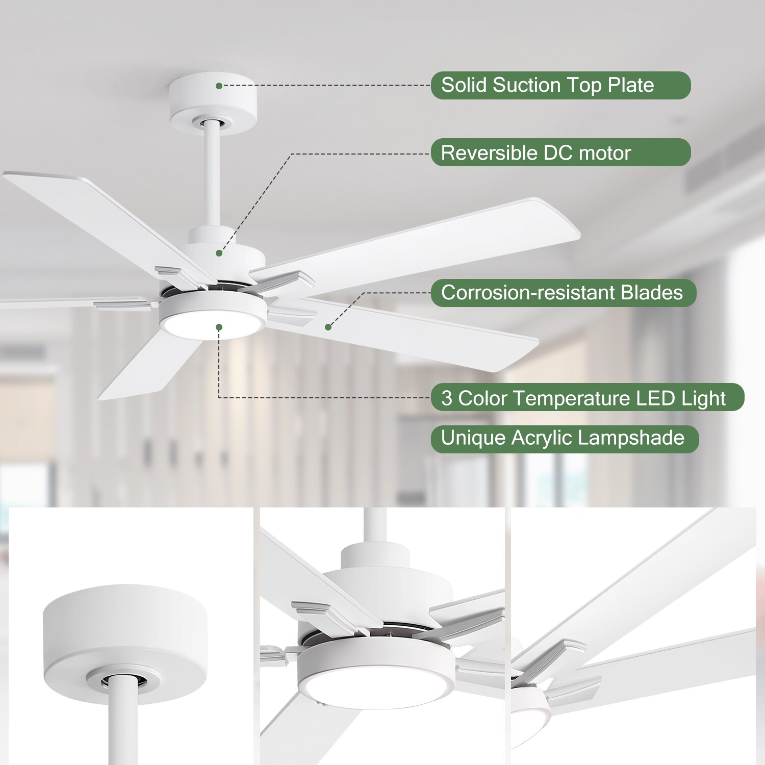 Breezary 24024-WH-T Ceiling-Fans - View #8
