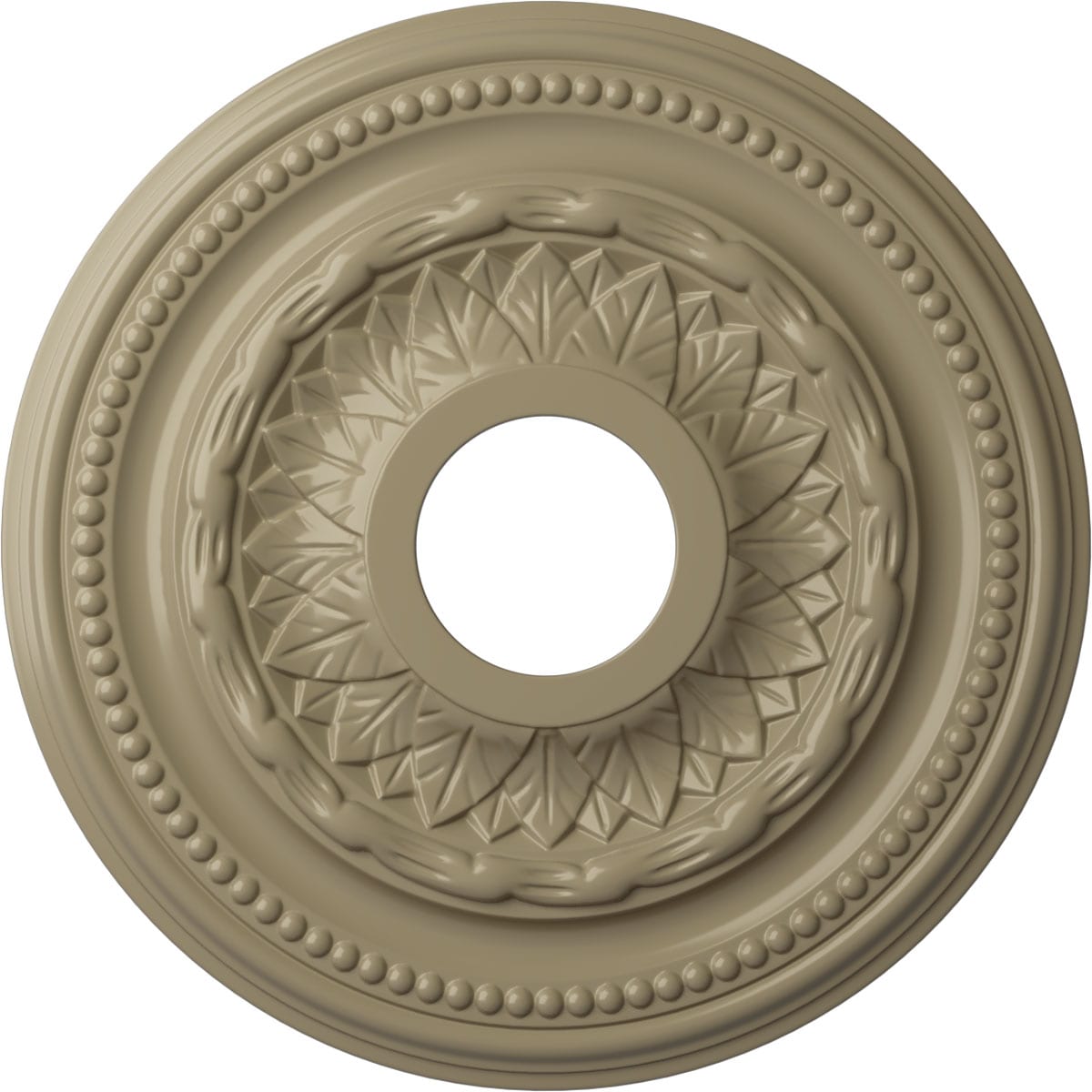 Ekena Millwork CM15GAGDF Galway 15.75-in W x 15.75-in L Painted Gobi Desert Polyurethane Whole Ceiling Medallion