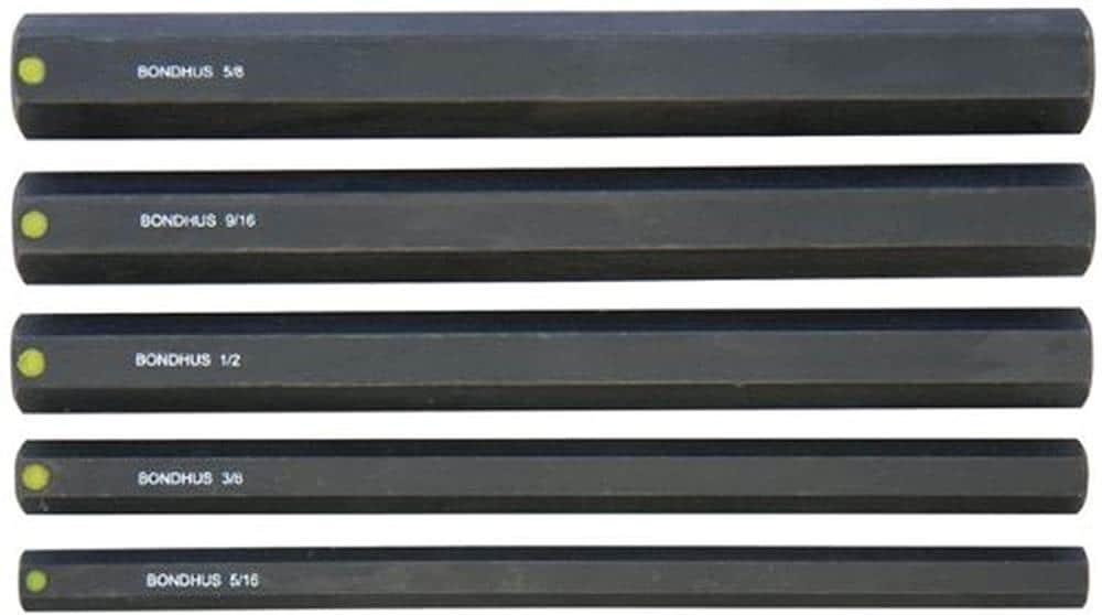 Bondhus 33645 Standard (SAE) 5 -Pieces Hex key set