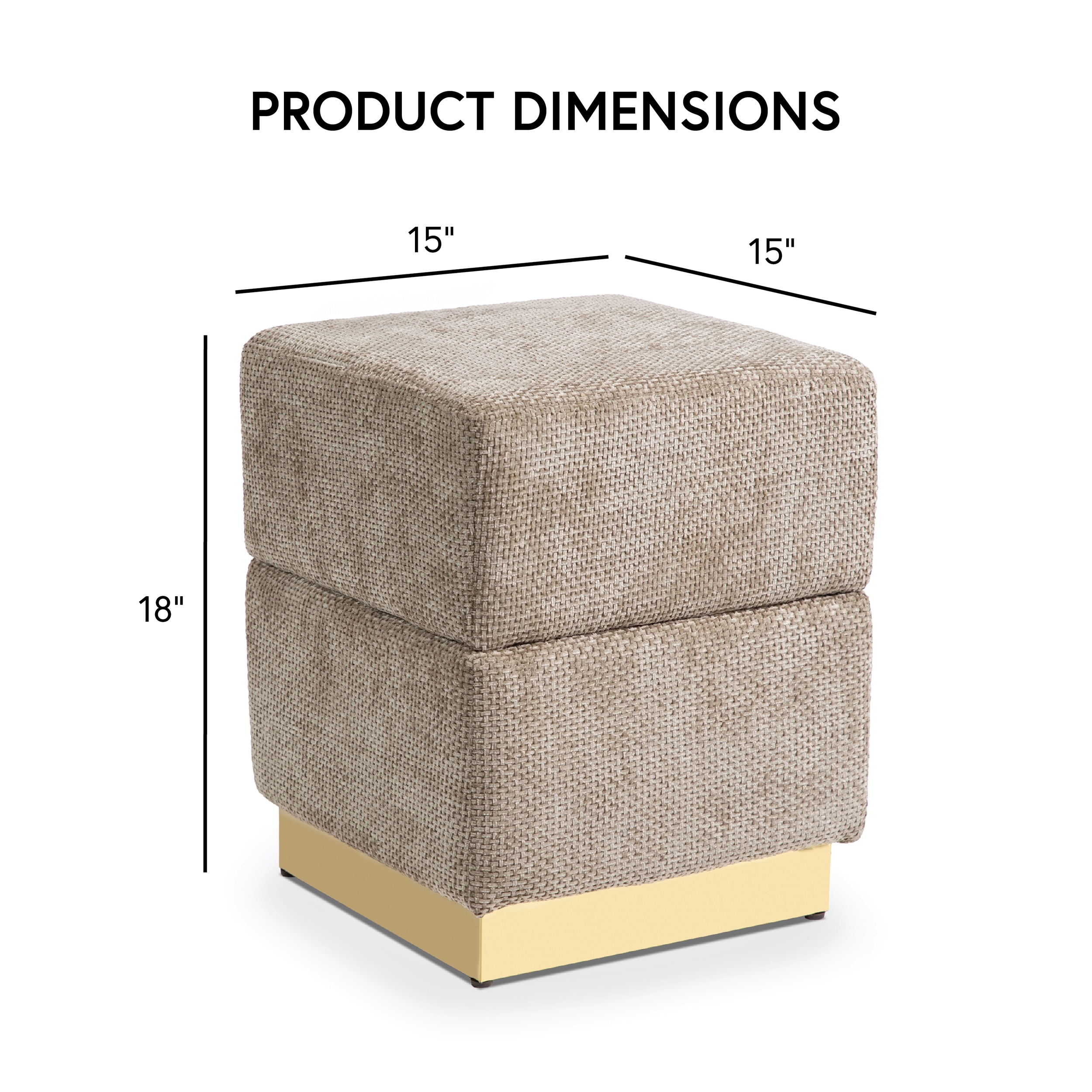 Furniture of America IDF-AC8005GY Indoor-Ottomans - View #3