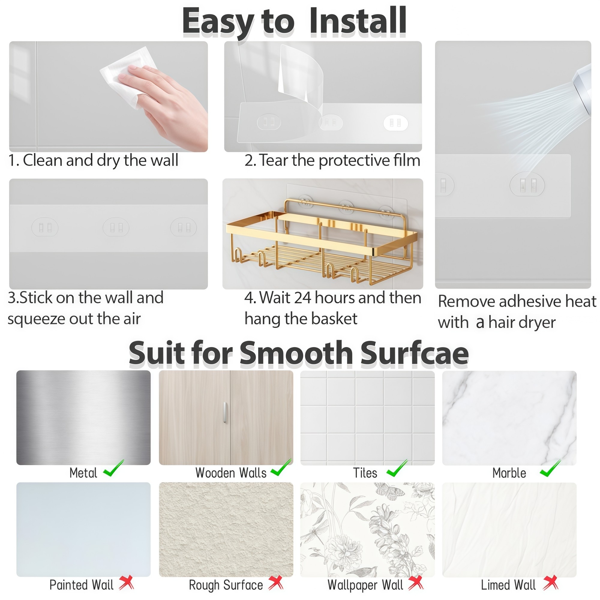 Numhew NHWILL3280 Hanging-Shower-Caddies - View #4