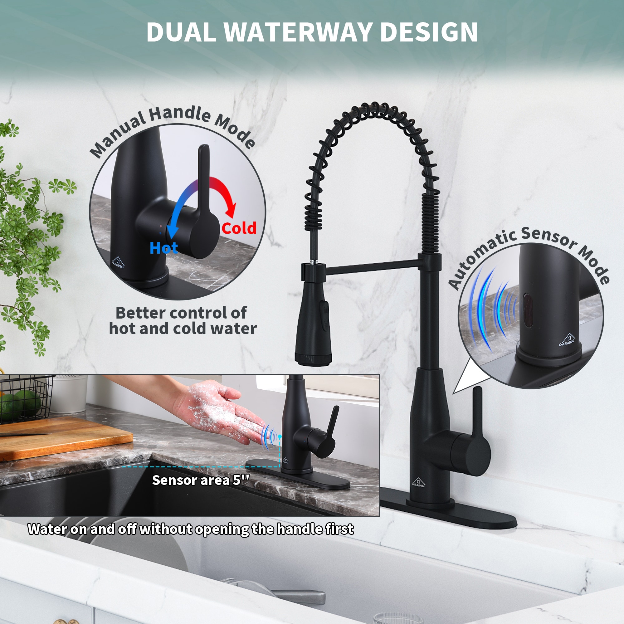 CASAINC CALTC11MB Kitchen-Faucets - View #2