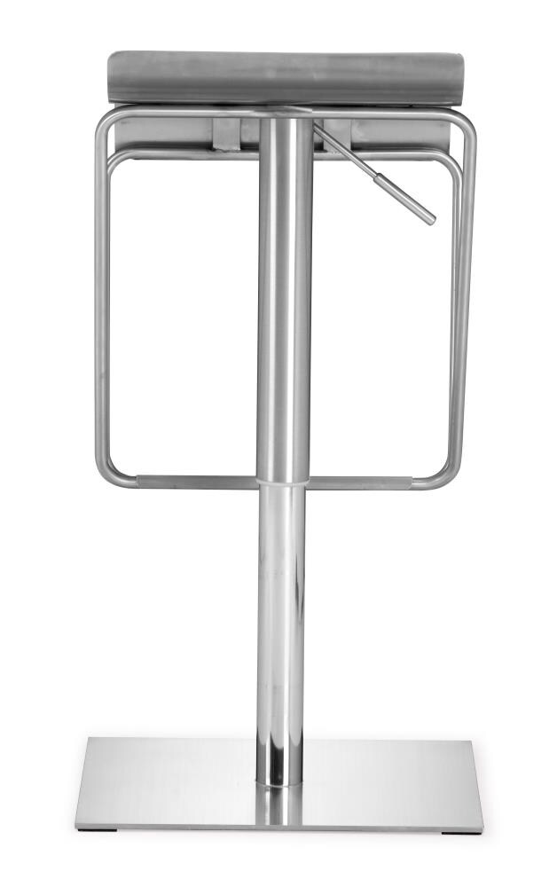 Modern Adjustable Silver Stainless Steel Bar Stool