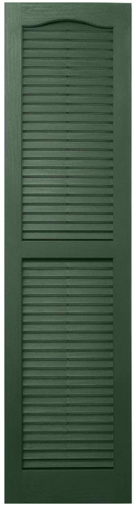 Alpha VBL15X43GR 14.5-in W x 42.5-in H Green Exterior Shutters (2-Pack)