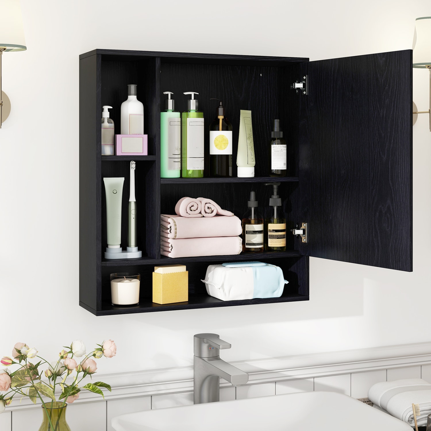 Forclover HYFE-7886CF Bathroom-Wall-Cabinets - View #11