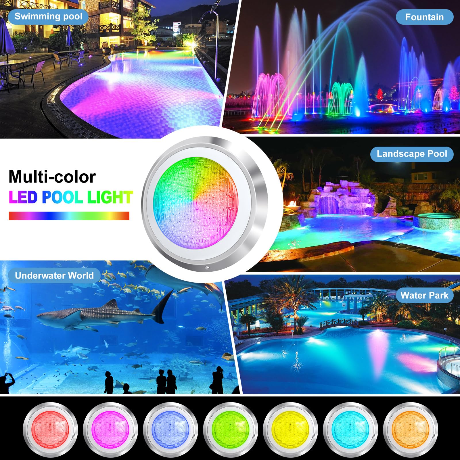 Adrinfly LAD0717D065 Pool-Lights - View #2