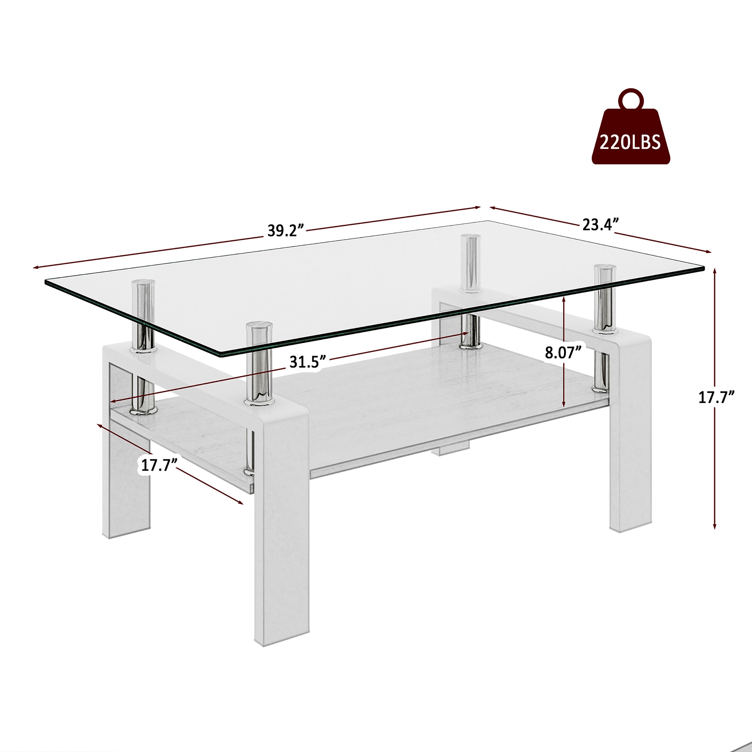 Moda Furnishings MDW241P181456 Coffee-Tables - View #10
