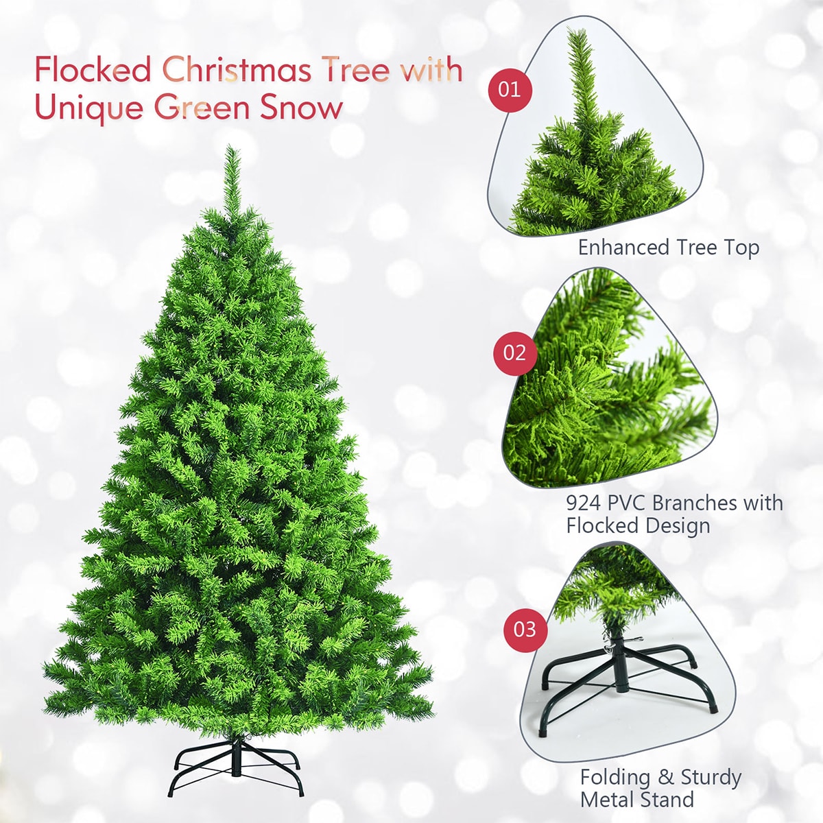 WELLFOR CM-HJY-23575 Artificial-Christmas-Trees - View #5