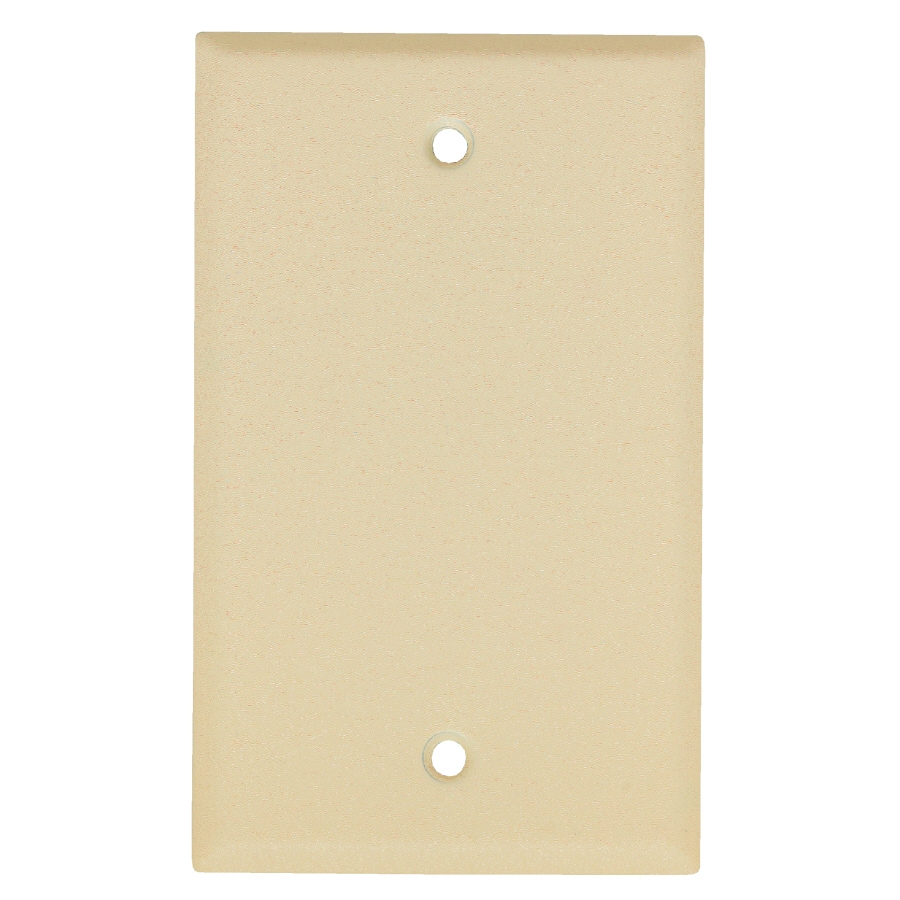 Mulberry 99151 1 -Gang Standard Size Wrinkle Ivory Metal Indoor Blank Wall Plate