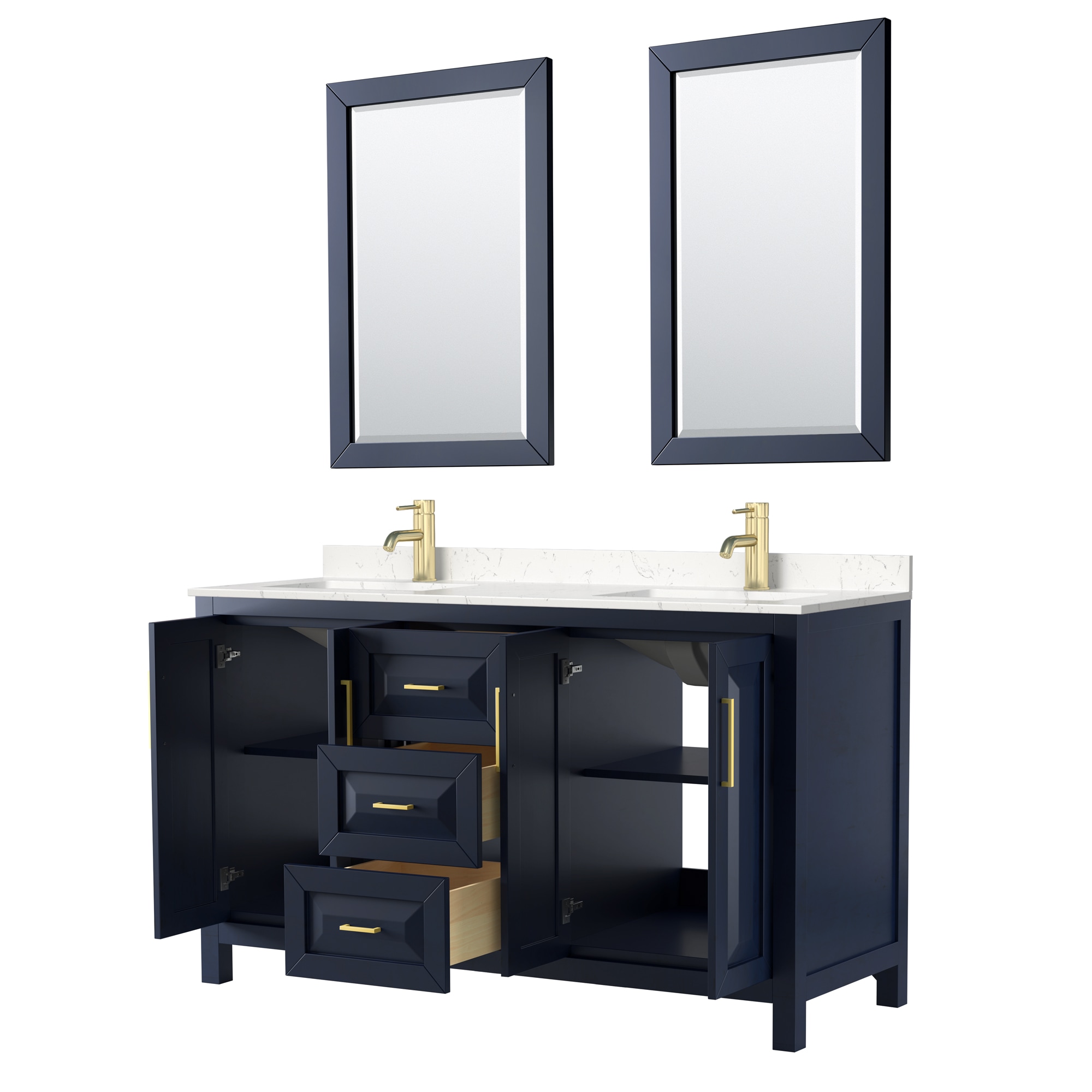 Wyndham Collection WCV252560DBLC2UNSM24 Bath-Vanity-Combo - View #2