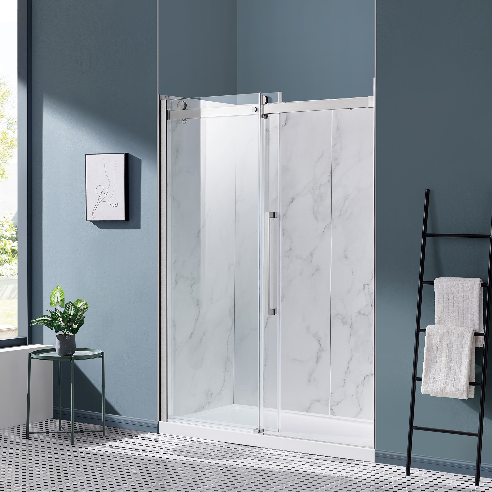 OVE Decors 15SKA-BELB60-SAT Alcove-Shower-Kit - View #4