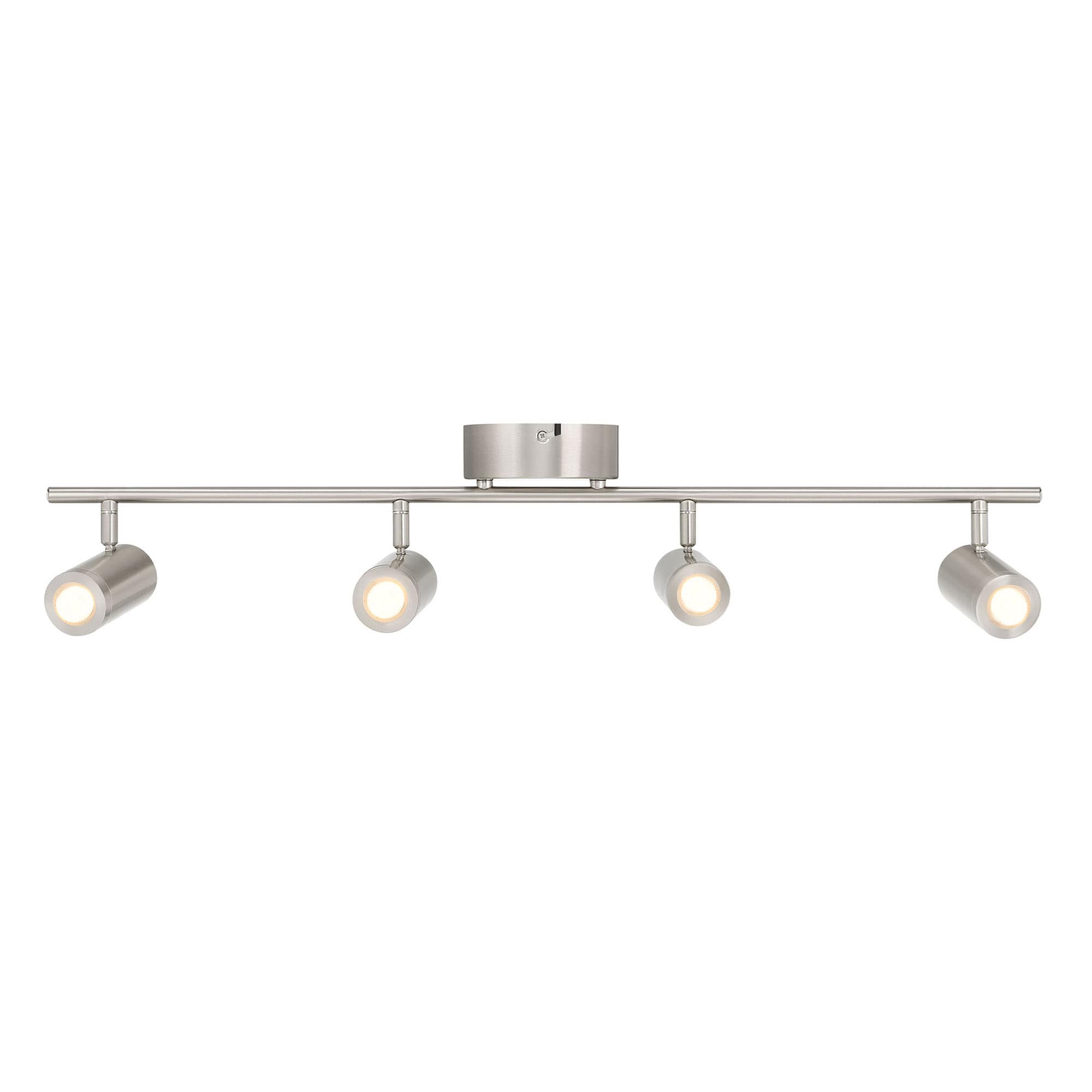 Designers Fountain EVT101227B-35 Skyline 29.5-in 4 -Light Brushed Nickel dimmable Integrated Modern/contemporary Track Bar