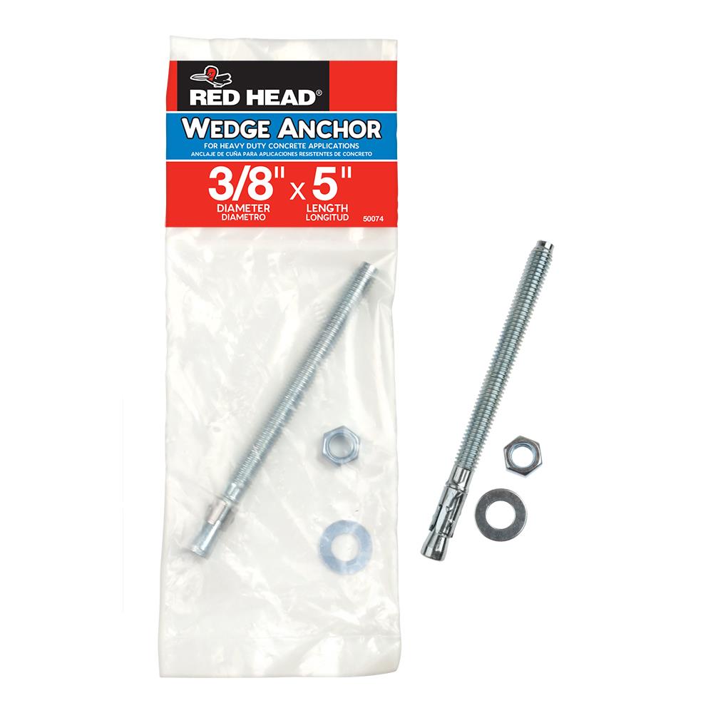 Red Head 50074 3/8-in x 5-in Concrete Wedge Anchors (