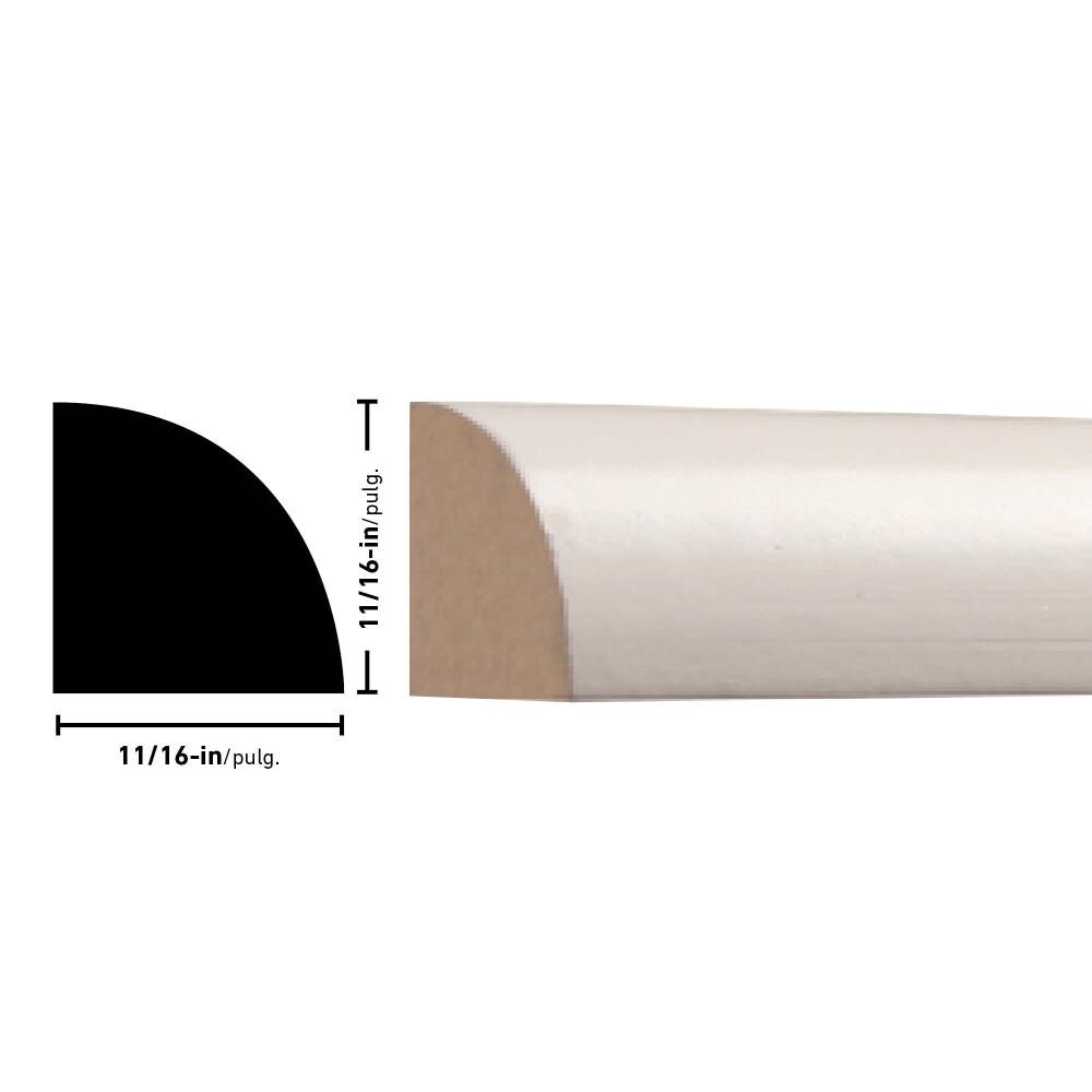 allen + roth 1068FBDWH Quarter-Round-Moulding - View #6