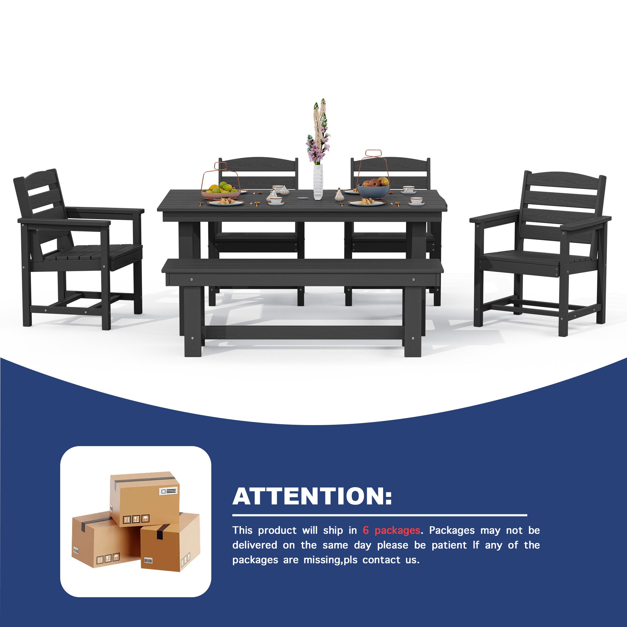 JEAREY PEJYCZY06-GY Patio-Dining-Sets - View #4