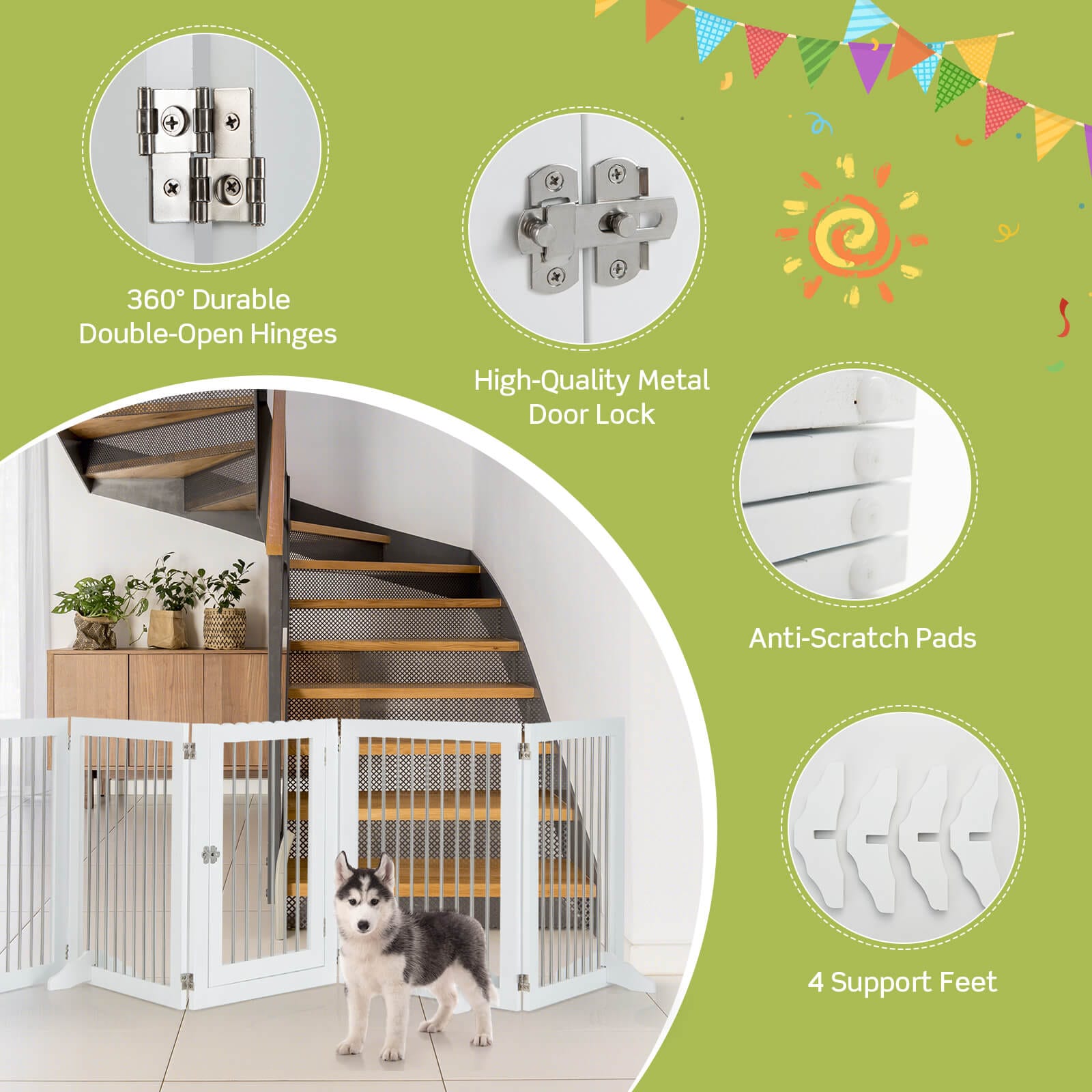 LIVIZA PH10023WH Pet-Gates - View #4