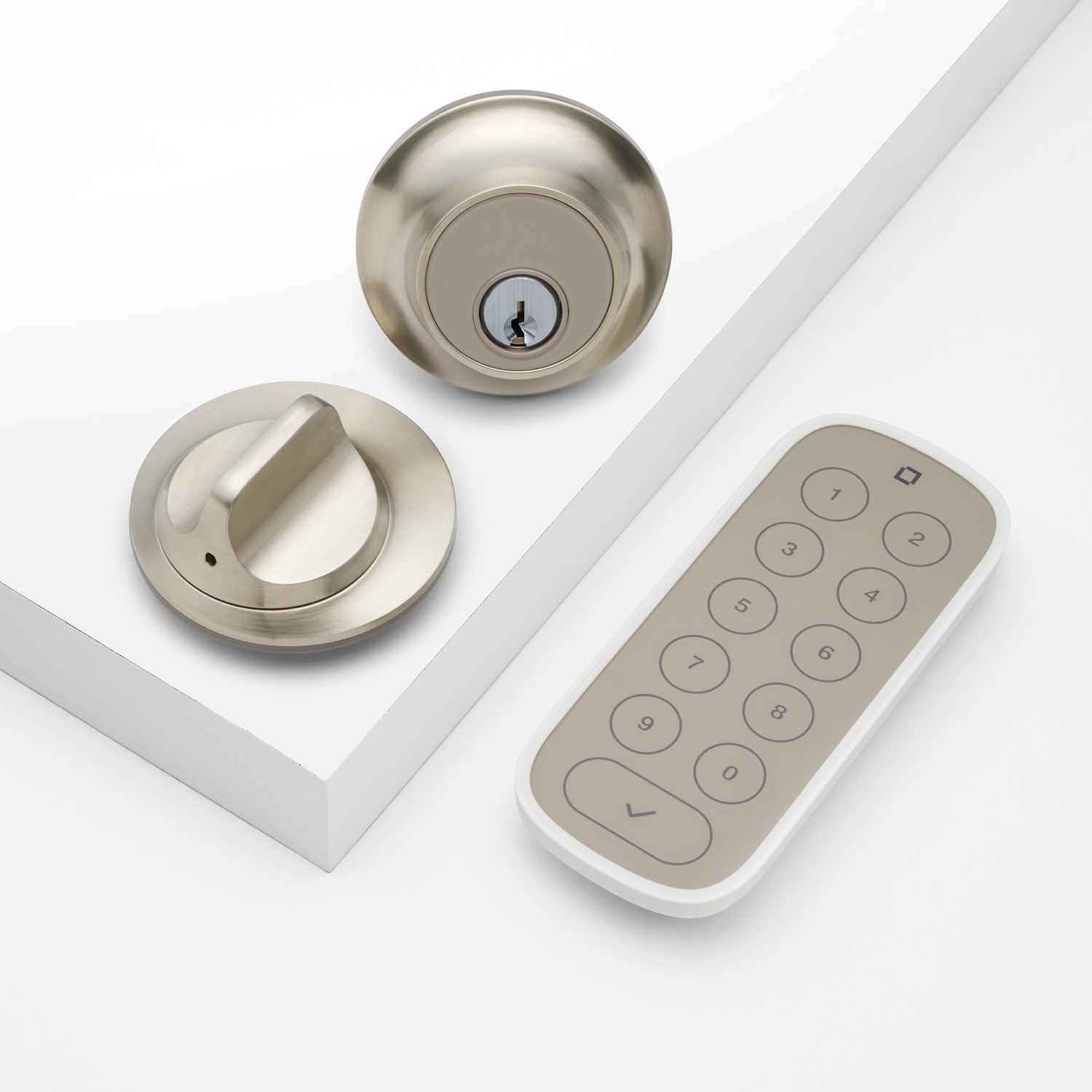 Level  Satin Nickel Touch Edition Keypad Bundle