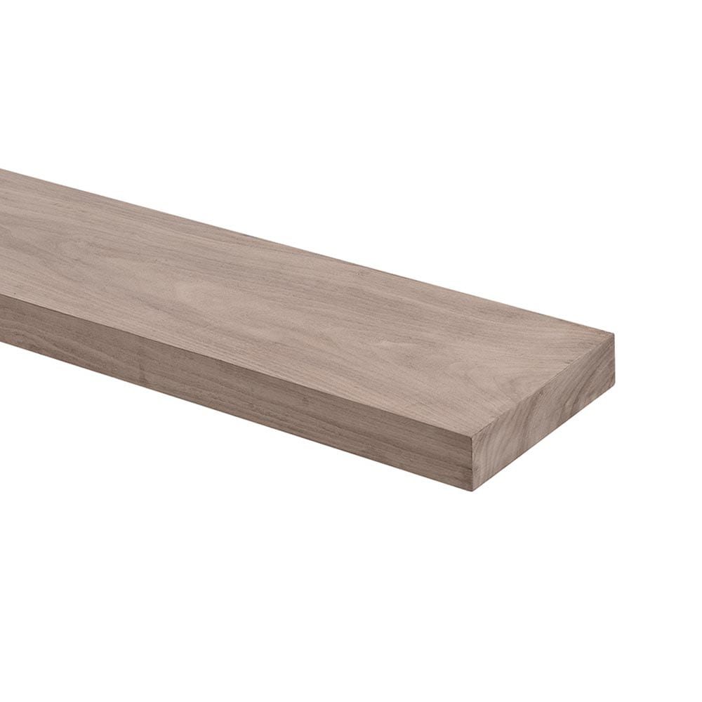 Modern Ember ALMA-WAL-72-UN 72-in W x 2-in H x 8-in D Alma Unfinished Mahogany Modern Fireplace Mantel