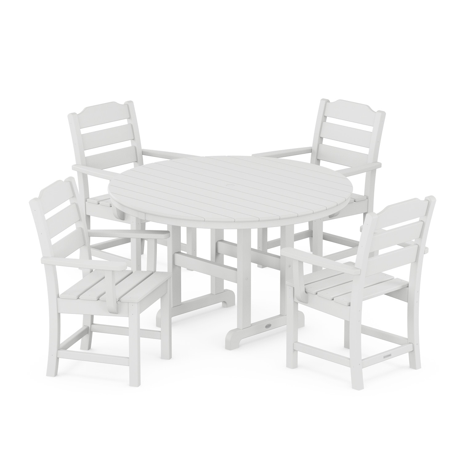 allen + roth by POLYWOOD PWS730-1-WH Patio-Dining-Sets - View #2