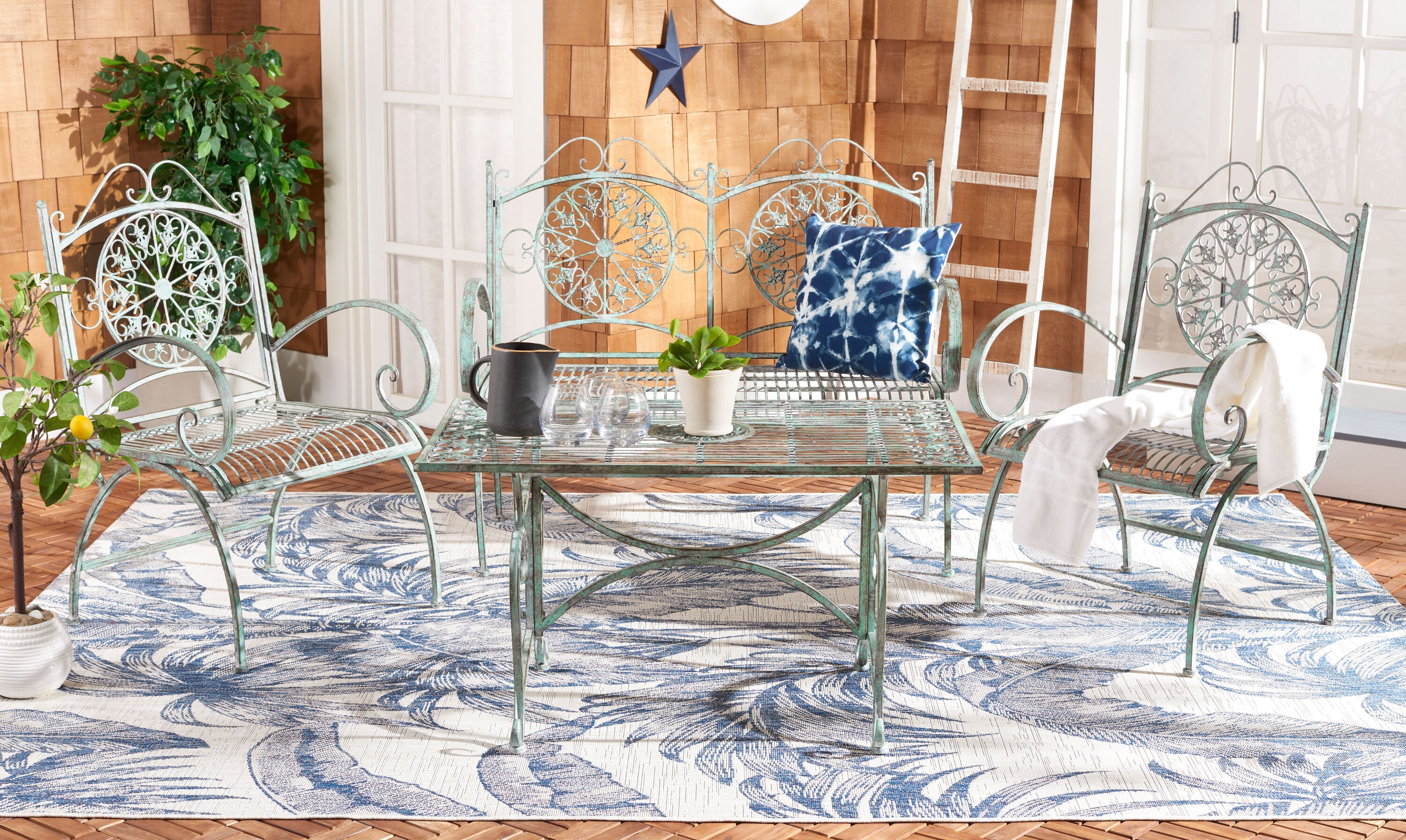 Safavieh patio conversation discount set