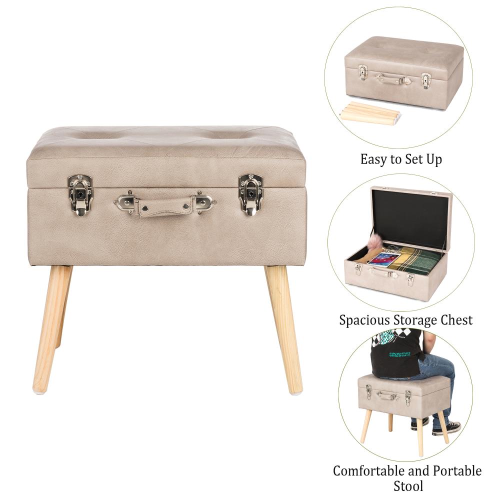 suitcase storage stool