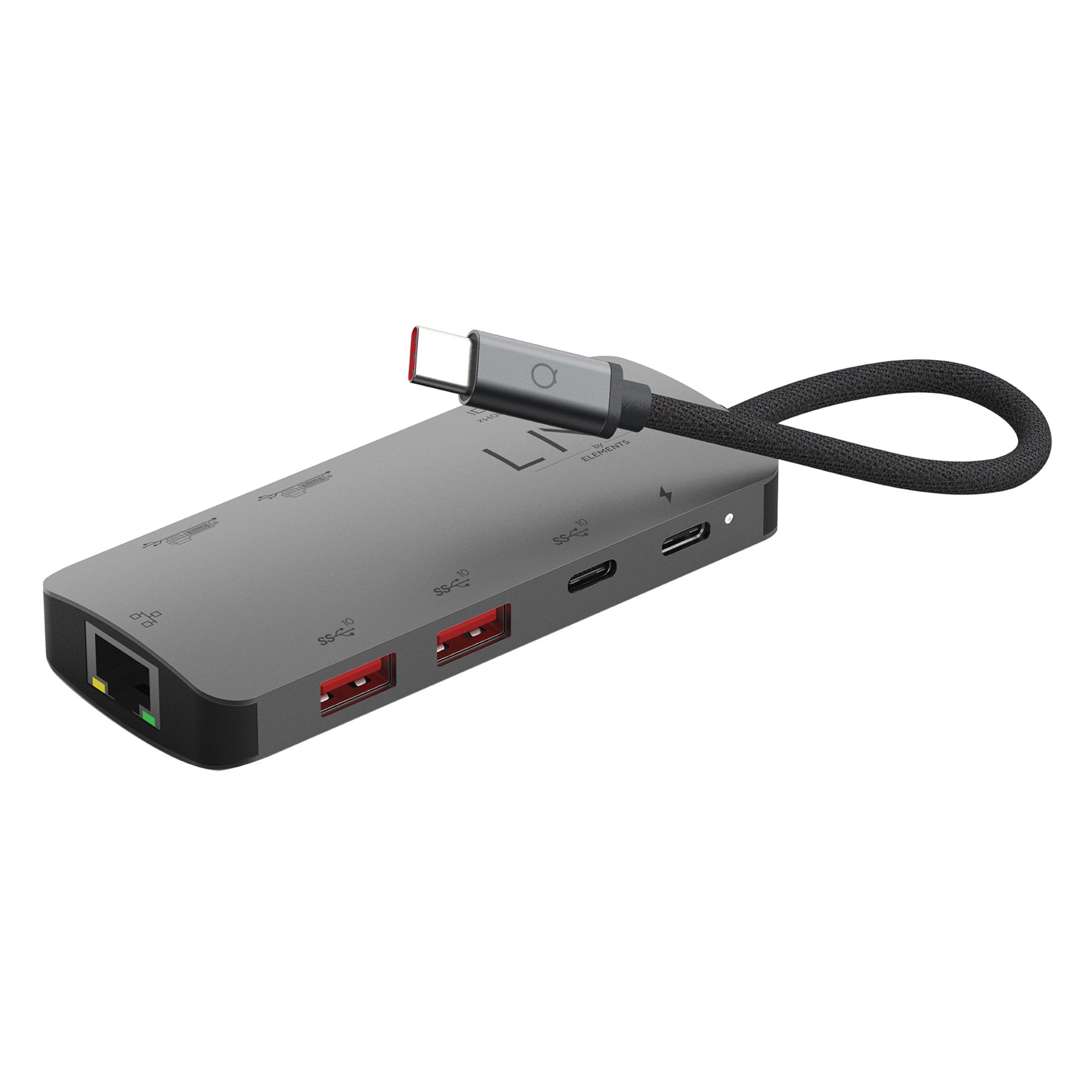 LINQ byELEMENTS TELOLQ48022  8-in-1 8K Pro Studio SSD USB-C Multiport Hub