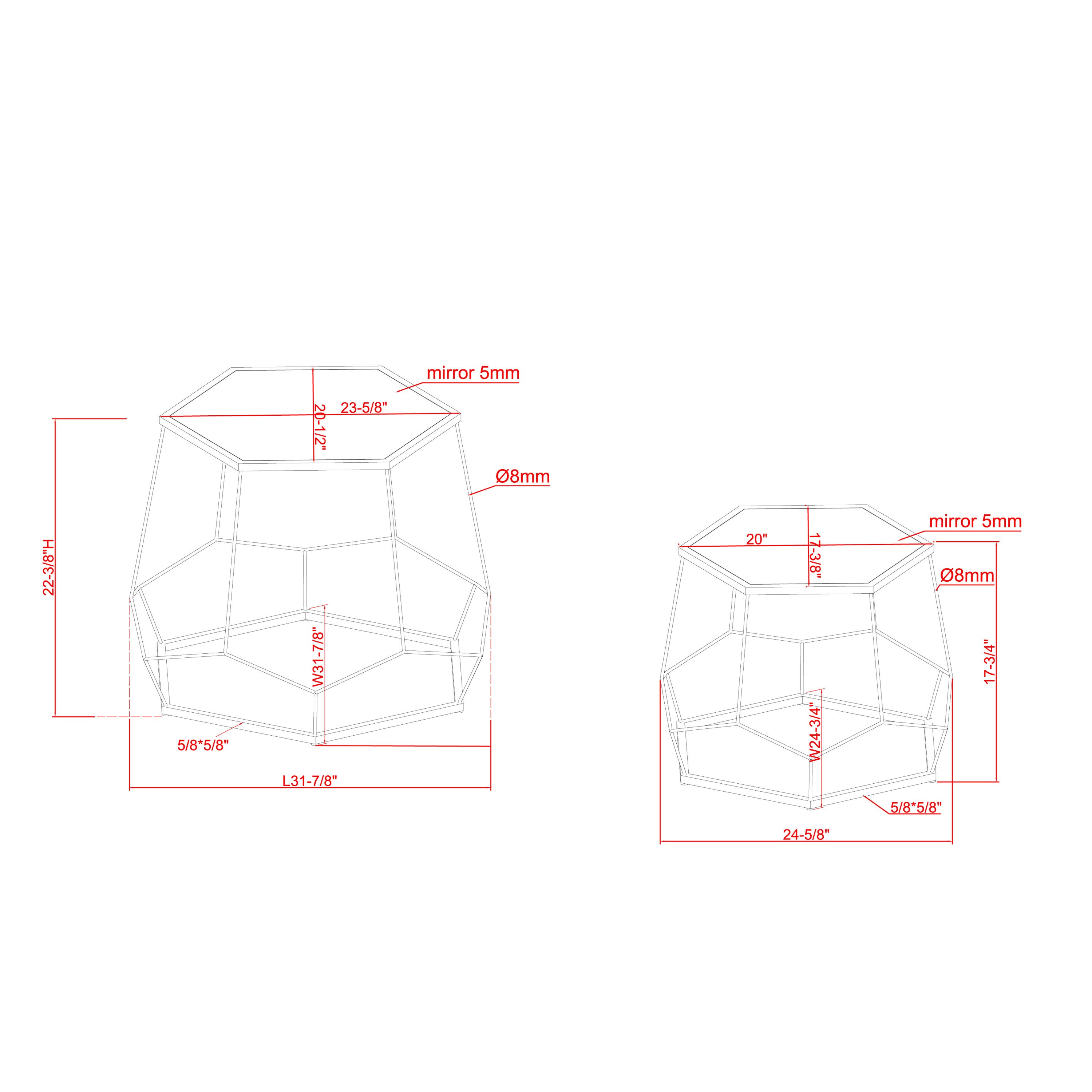 Furniture of America IDF-AC324PR End-Tables - View #8