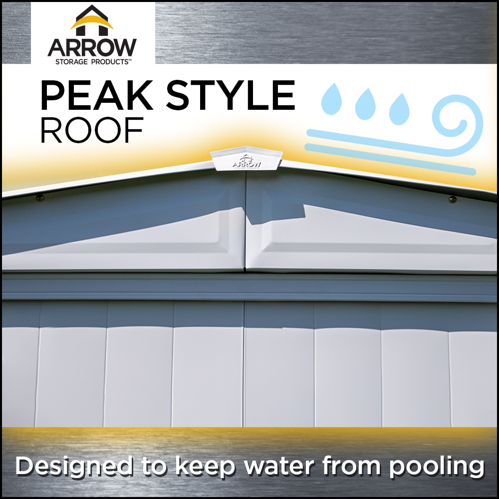 Arrow CLG1414FG Metal-Storage-Buildings-Sheds - View #5