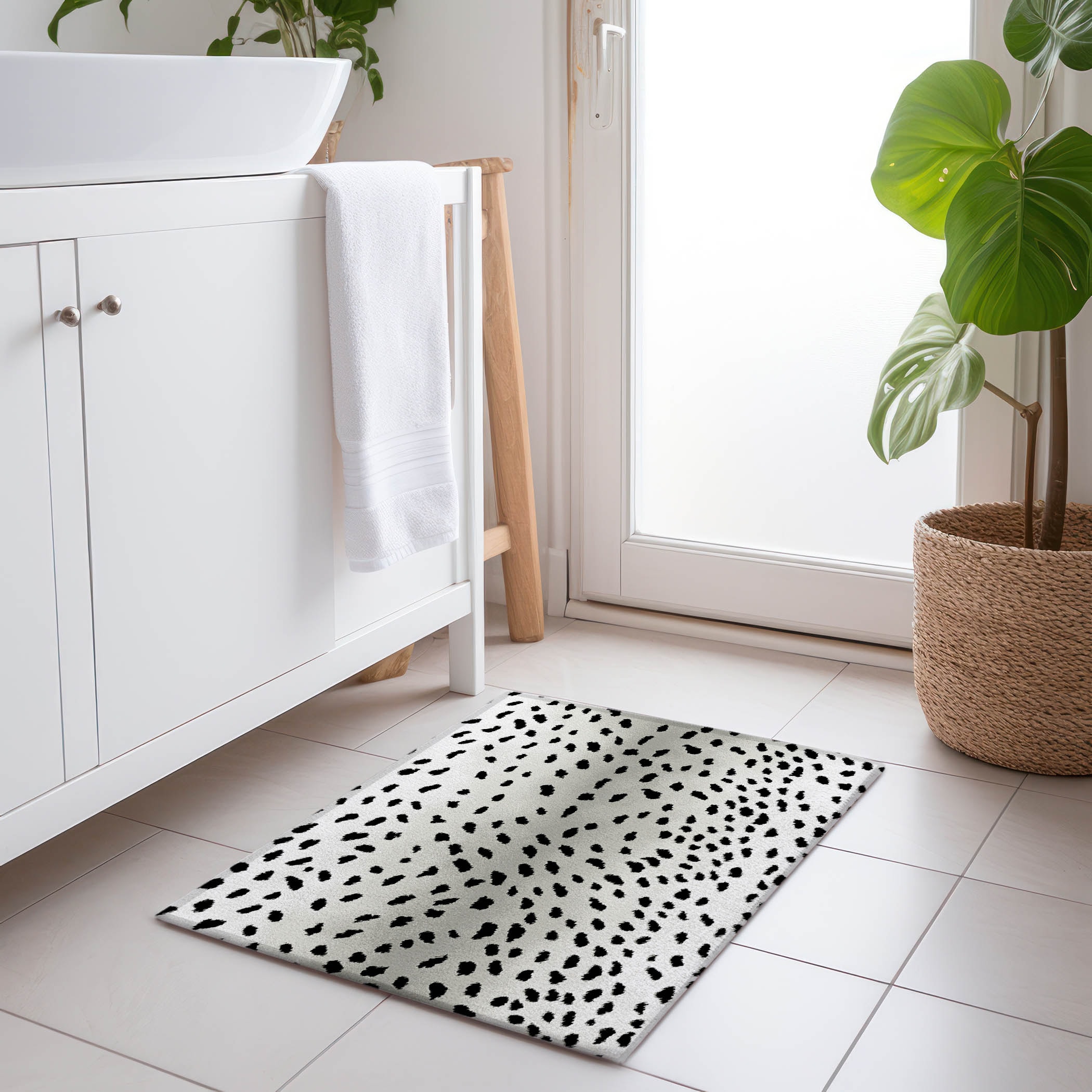 Addison Rugs AMF44PE20X30 Mayfield AMF44PE 2 x 3 (ft) Loomed Polyester Pearl Rectangular Indoor Abstract Machine washable Area rug