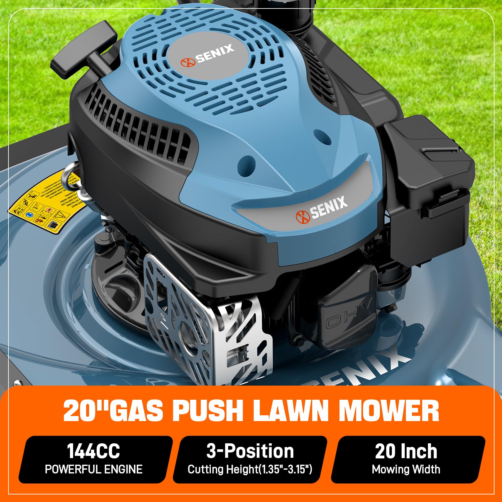 SENIX GCJ-LSPG-L4 Gas-Walk-Behind-Mowers - View #3