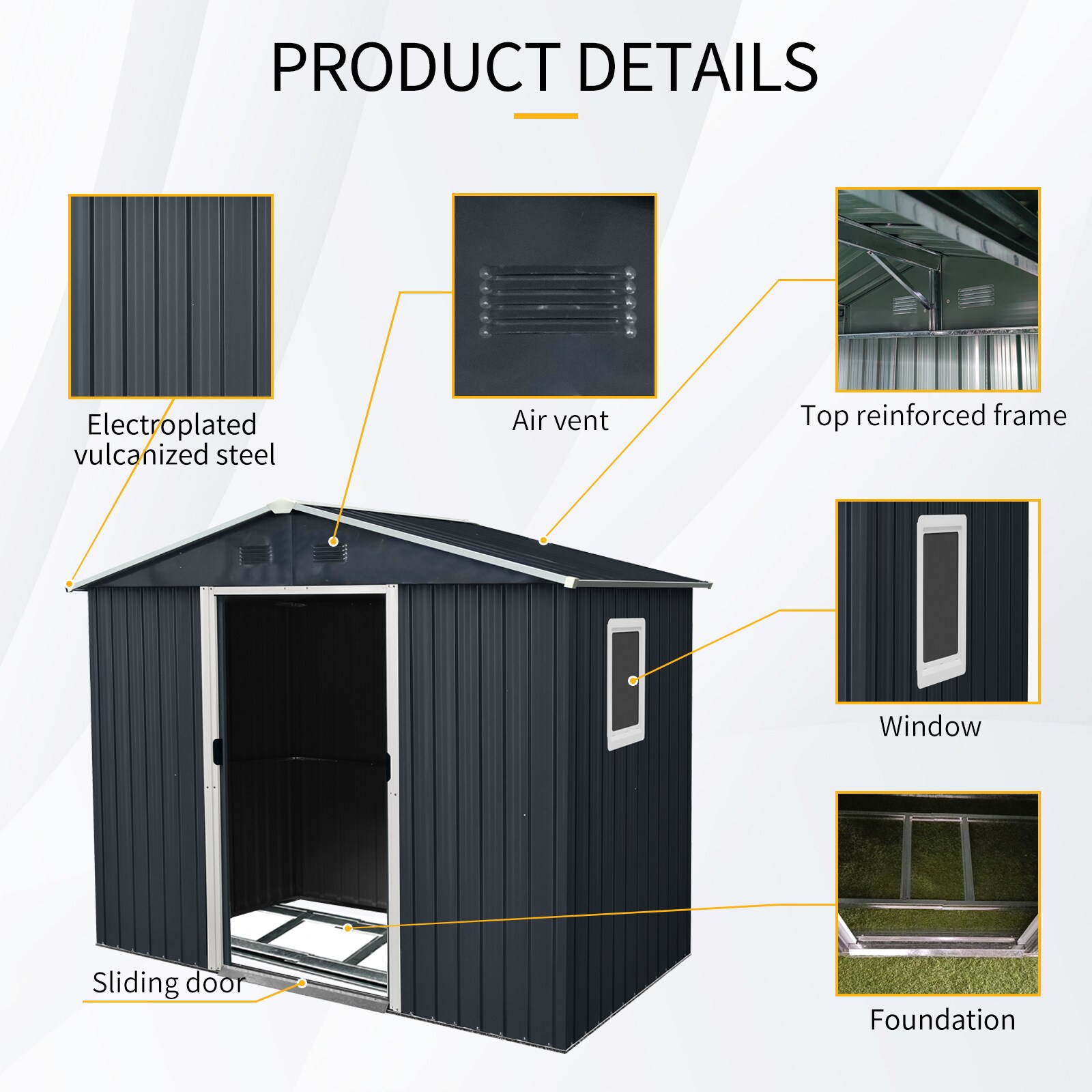 Xspracer ML-OS267WP Metal-Storage-Buildings-Sheds - View #4