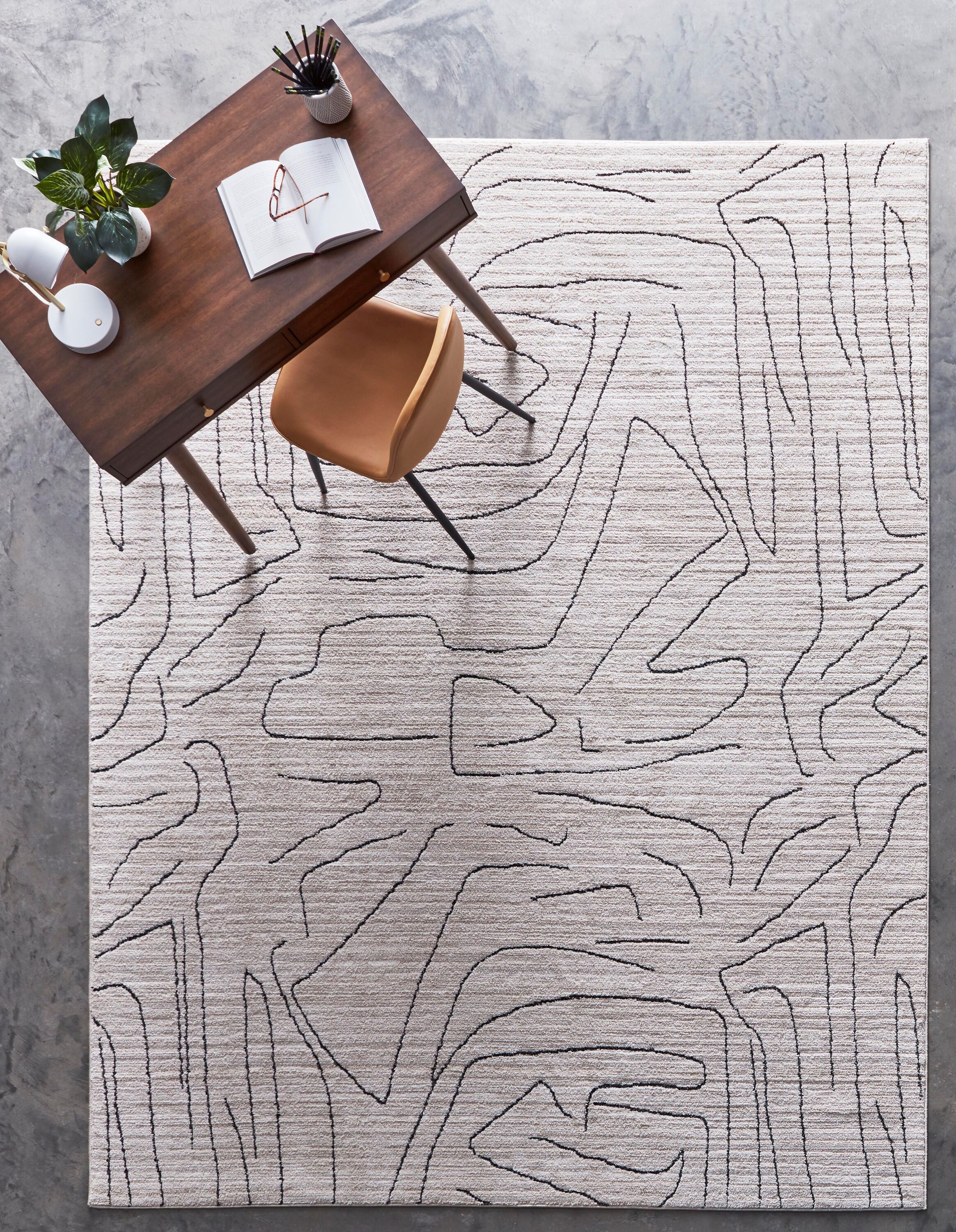Origin 21 Lineworks x Ivory Indoor Stripe Area Rug in the Rugs  department at